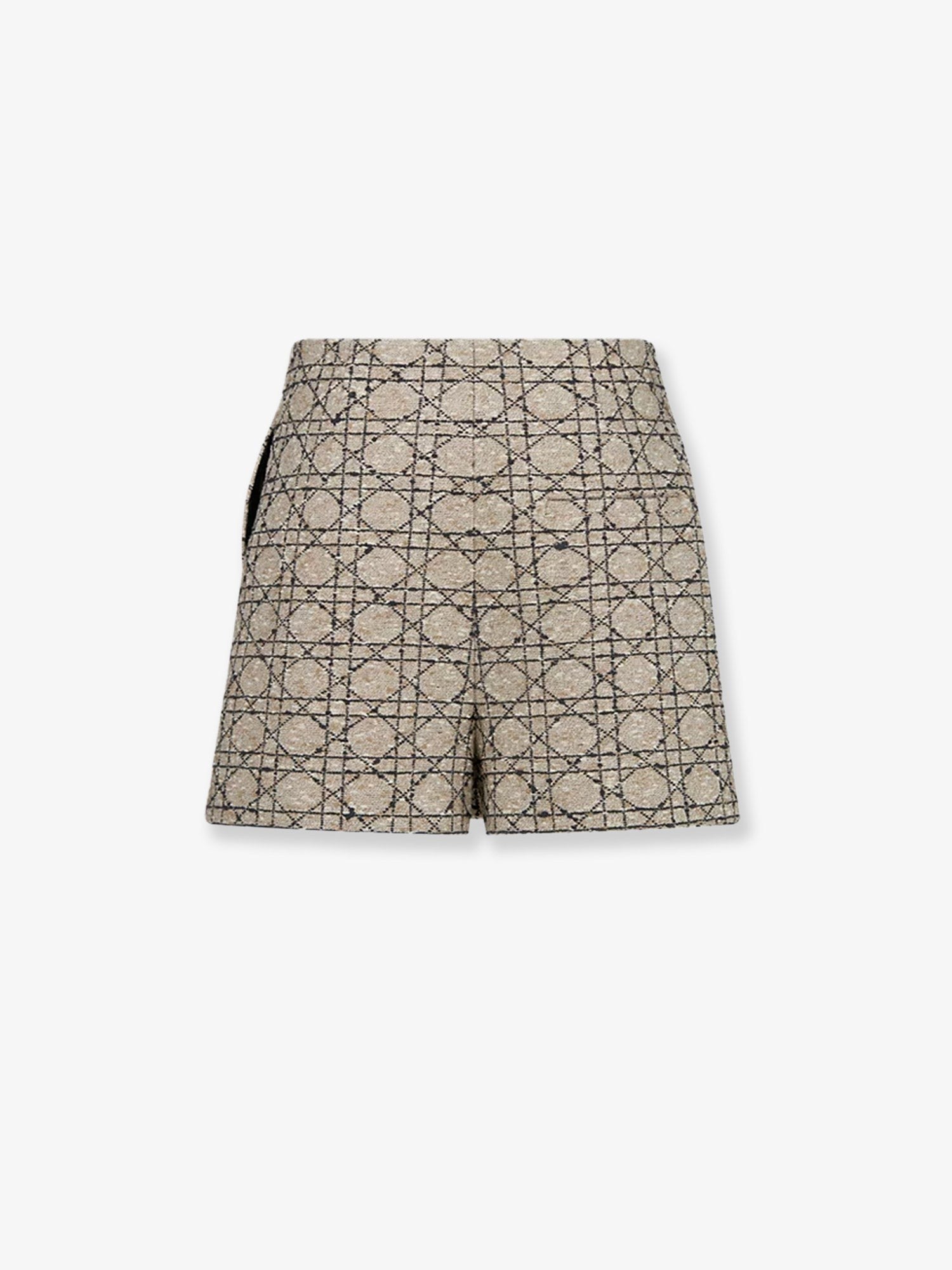 Dior Macrocannage cotton blend tweed shorts