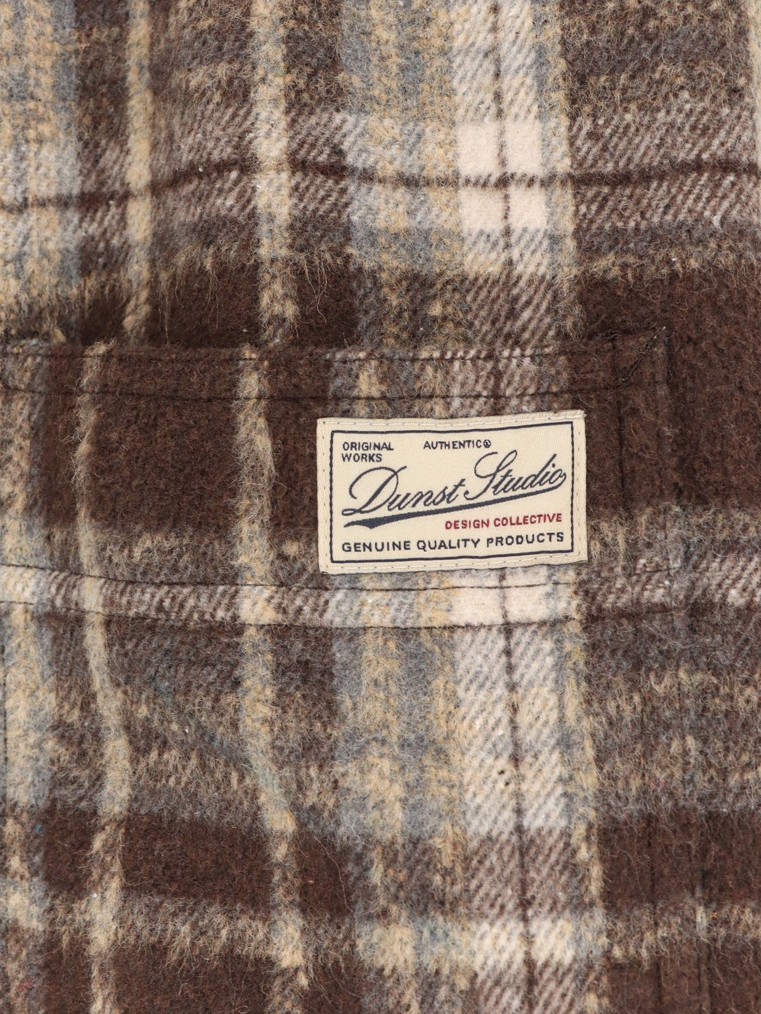 DUNST Madras pattern flannel jacket