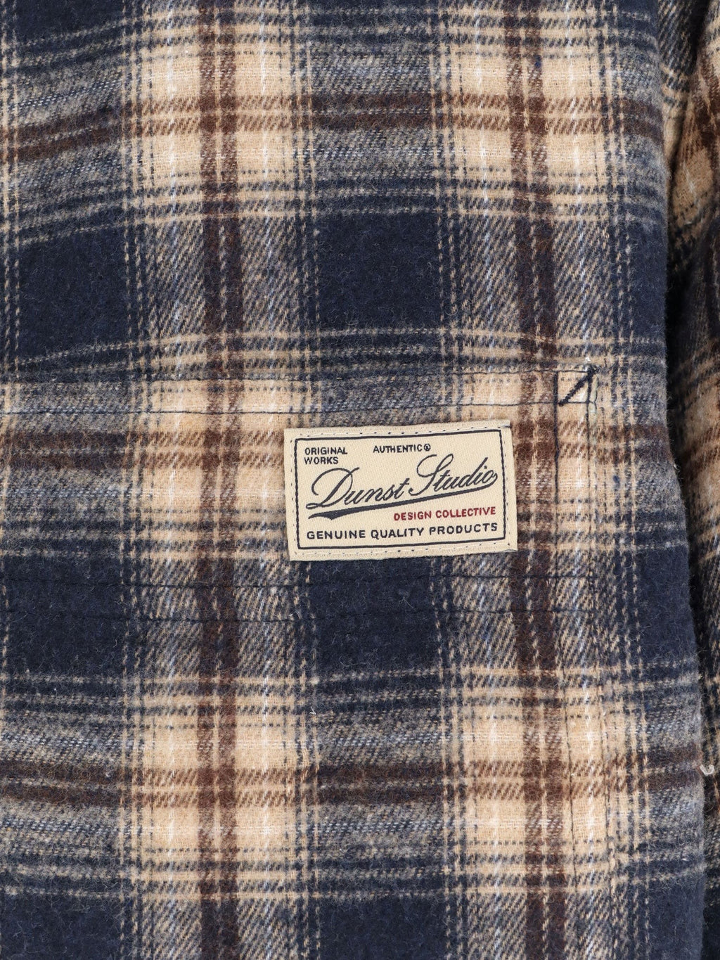 DUNST Madras pattern flannel jacket