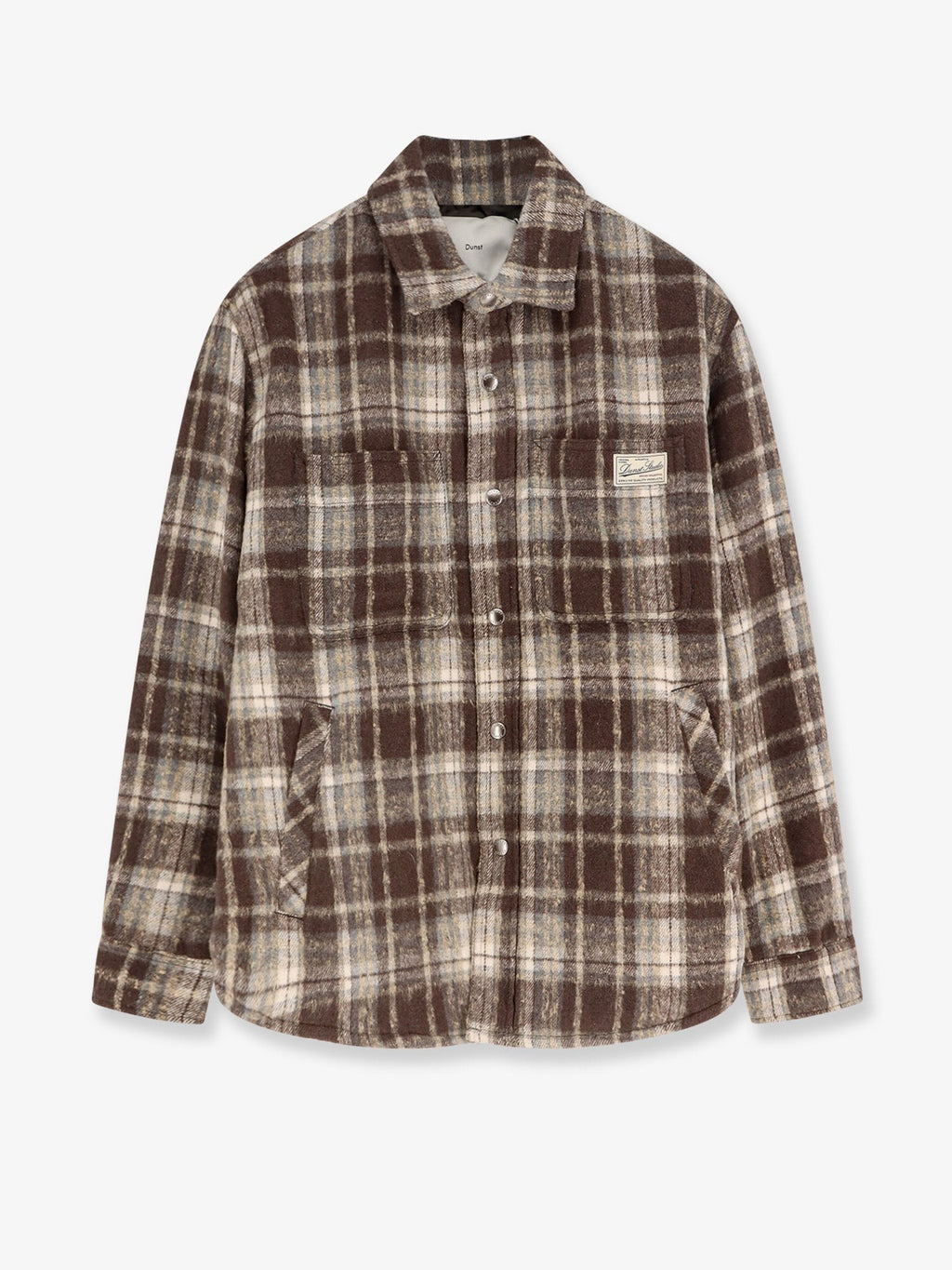 DUNST Madras pattern flannel jacket