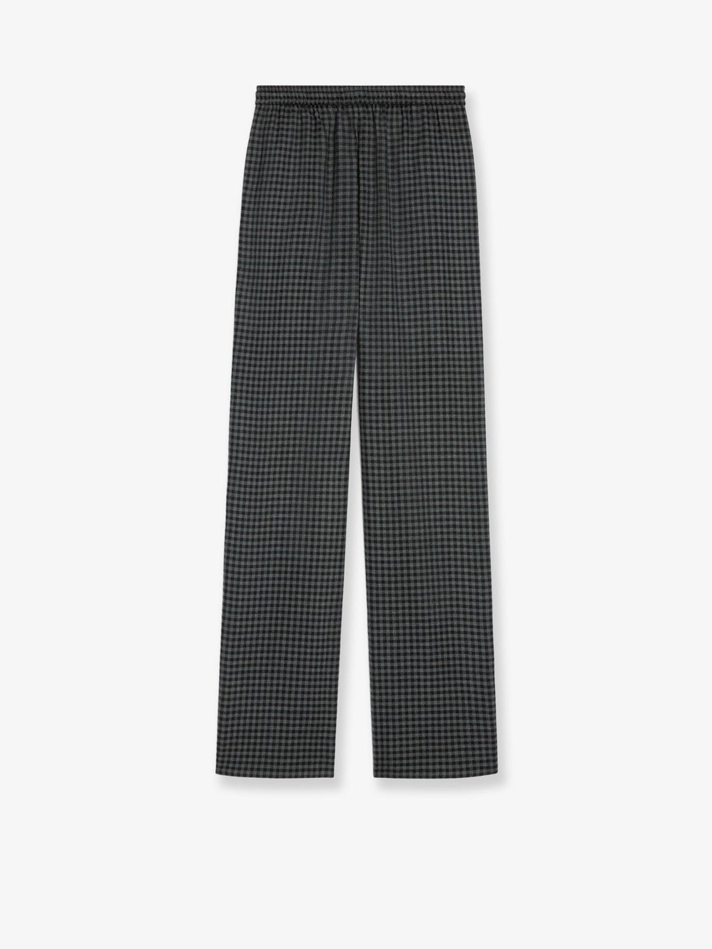 Celine Madras wool and cashmere jogger trousers