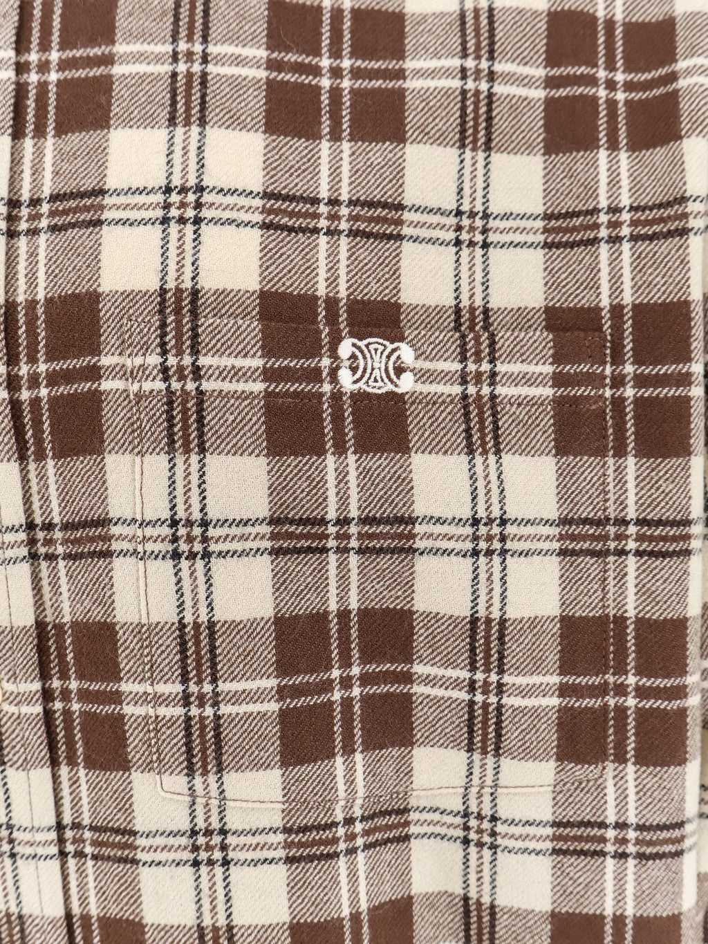 Celine Madras wool shirt