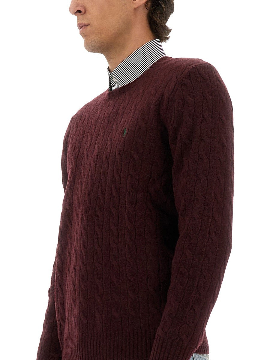 Polo Ralph Lauren WOOL AND CASHMERE CABLE KNIT SWEATER