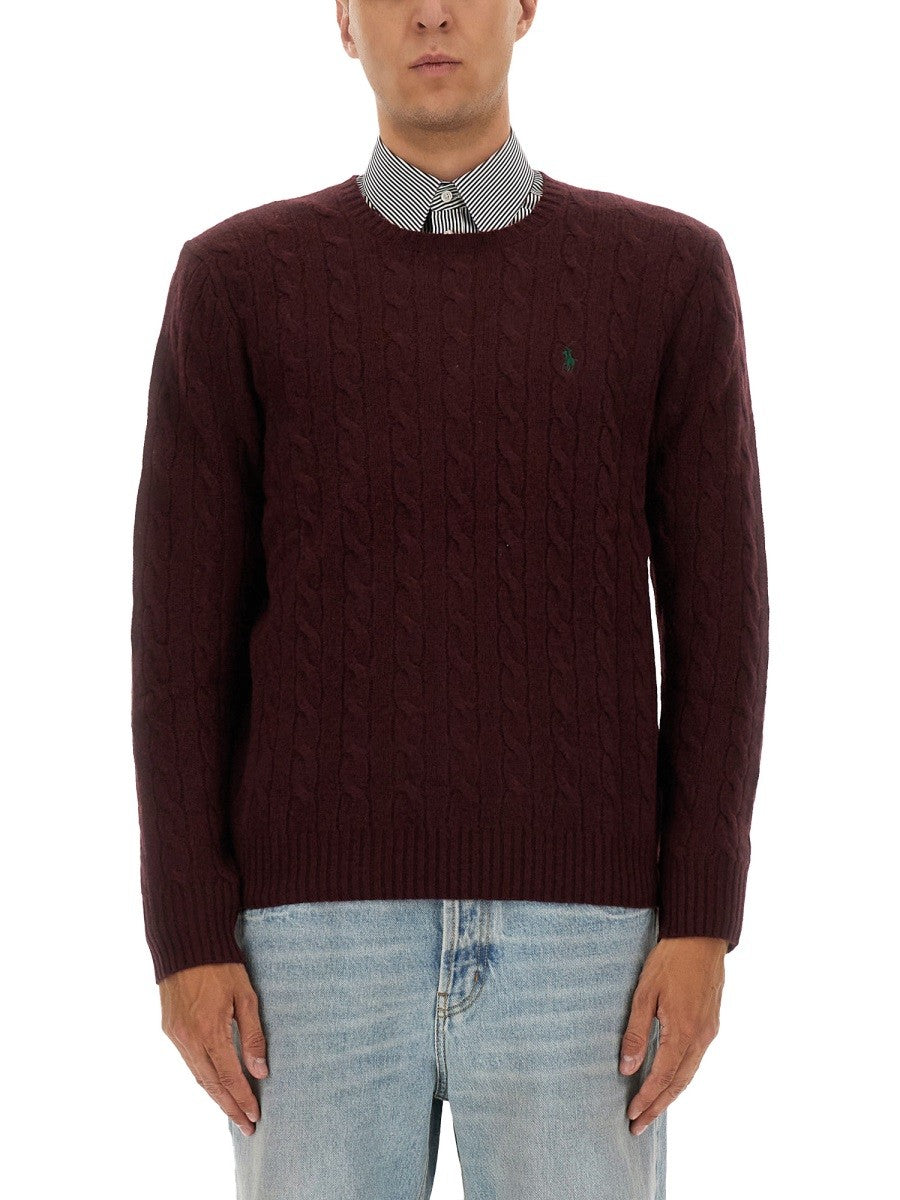 Polo Ralph Lauren WOOL AND CASHMERE CABLE KNIT SWEATER
