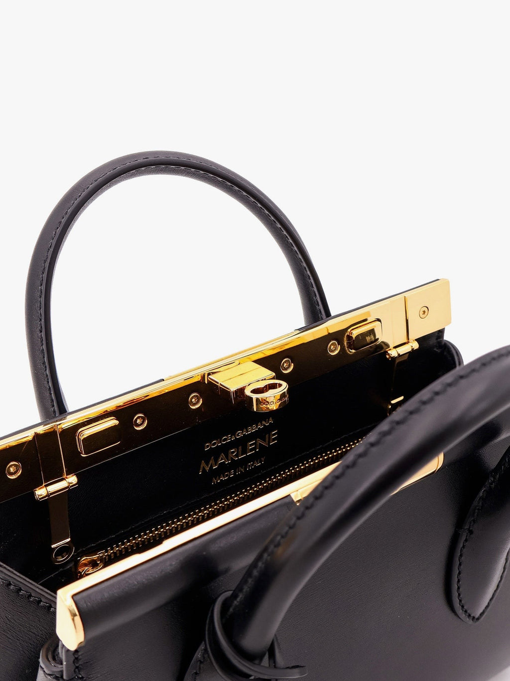 Dolce & Gabbana Marlene leather handbag with logo print