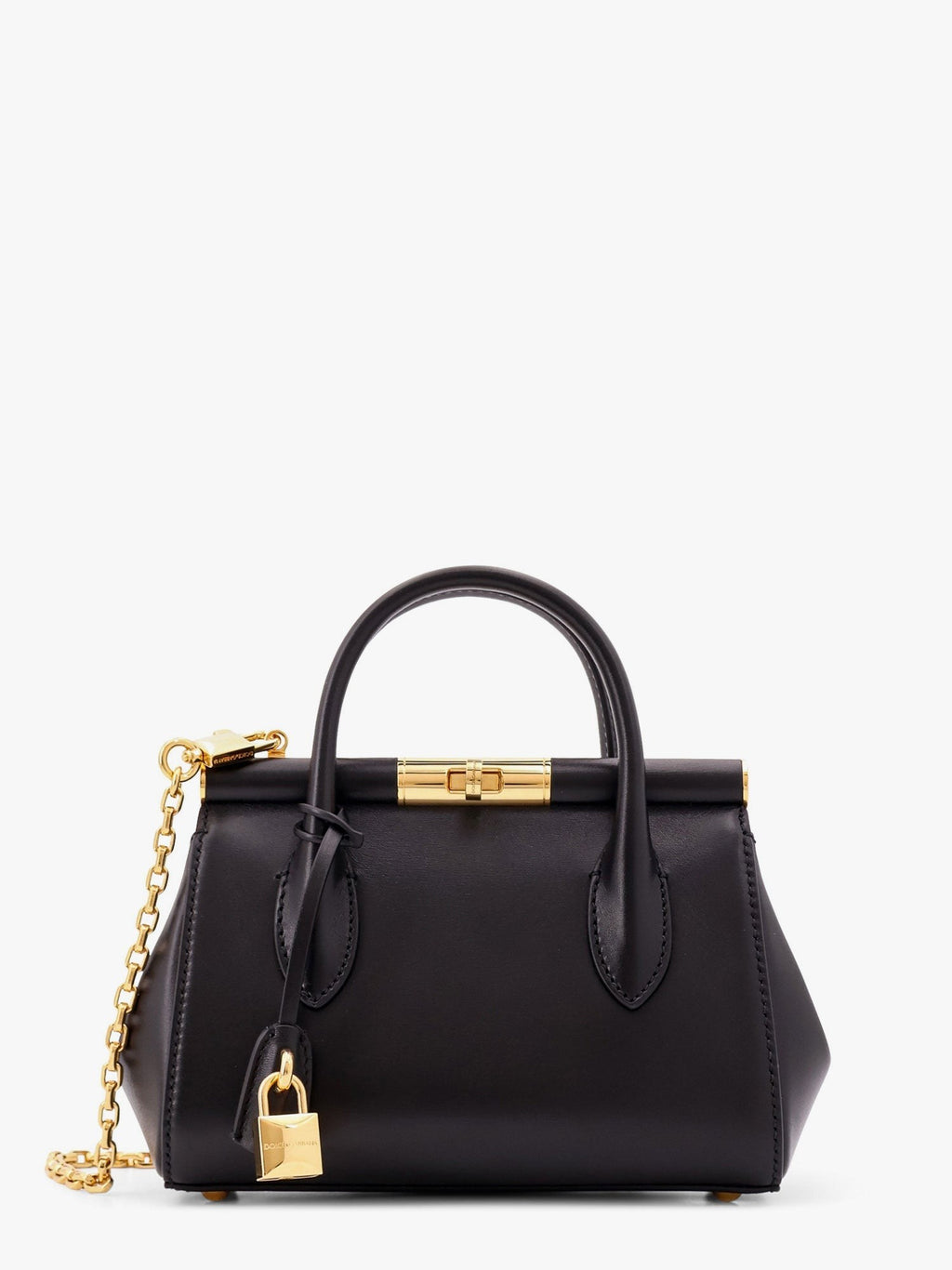 Dolce & Gabbana Marlene leather handbag with logo print