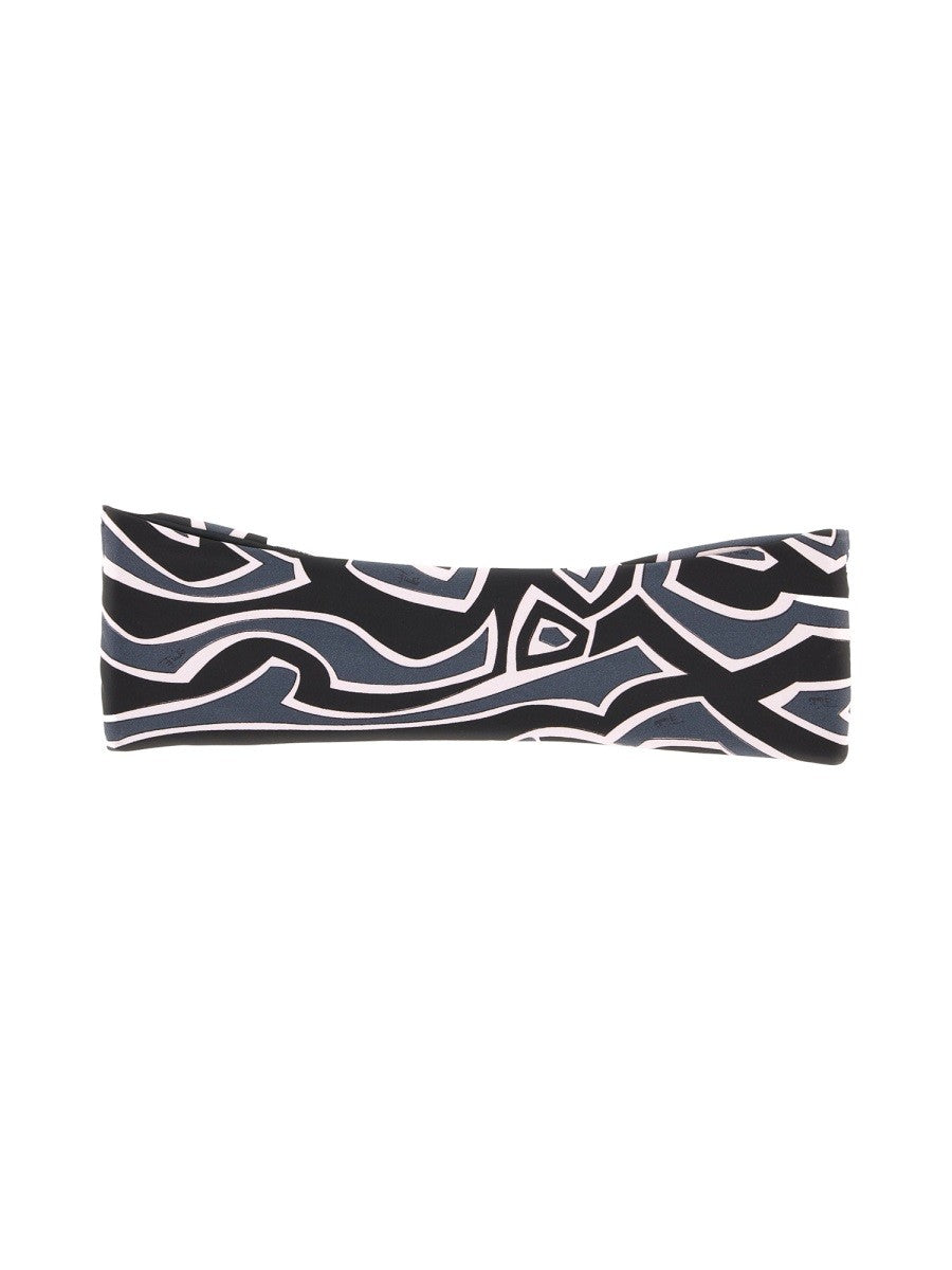 PUCCI MAZE PRINT BANDEAU BIKINI TOP