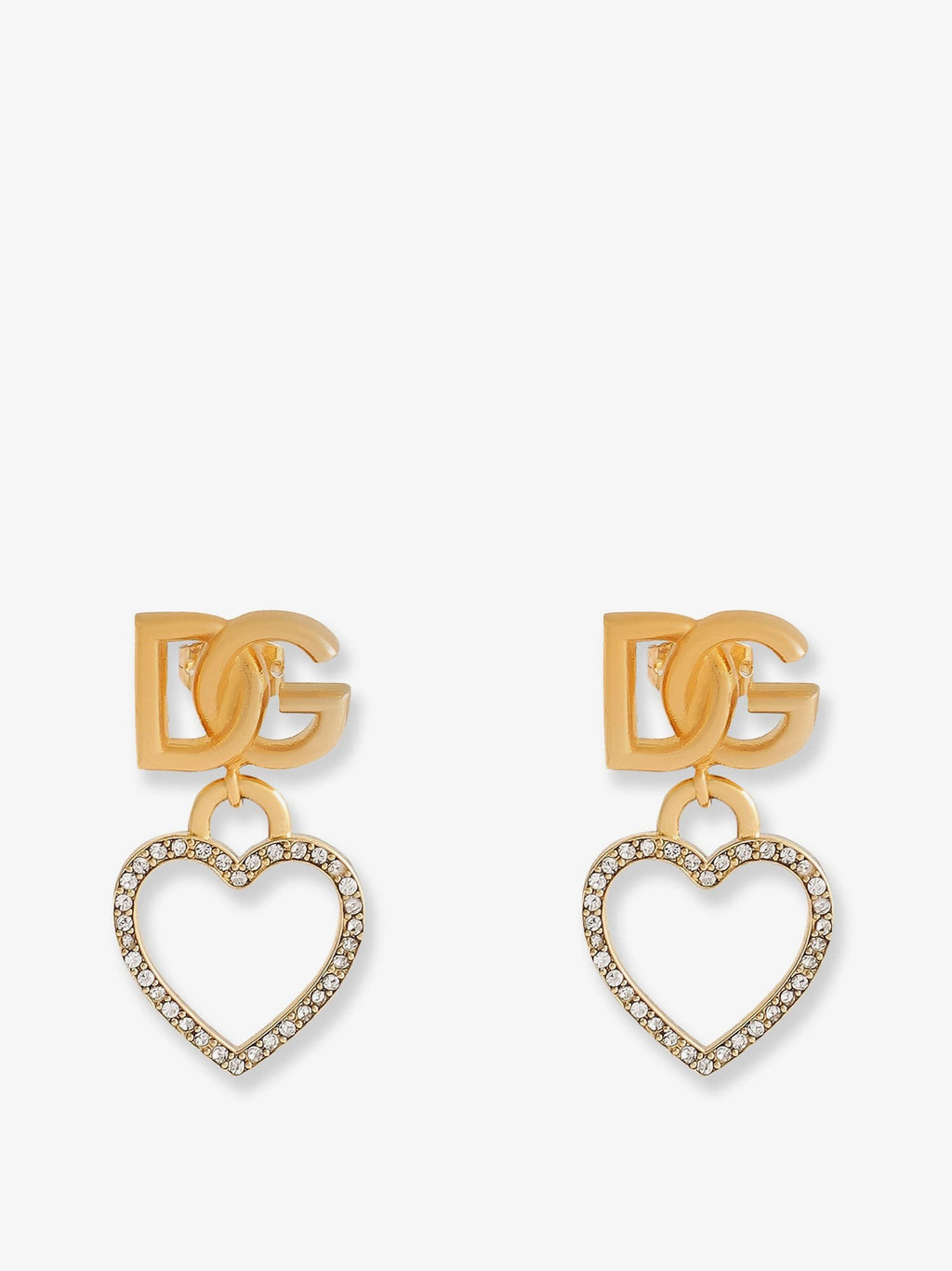 Dolce & Gabbana Meatl earrings with rhinestones