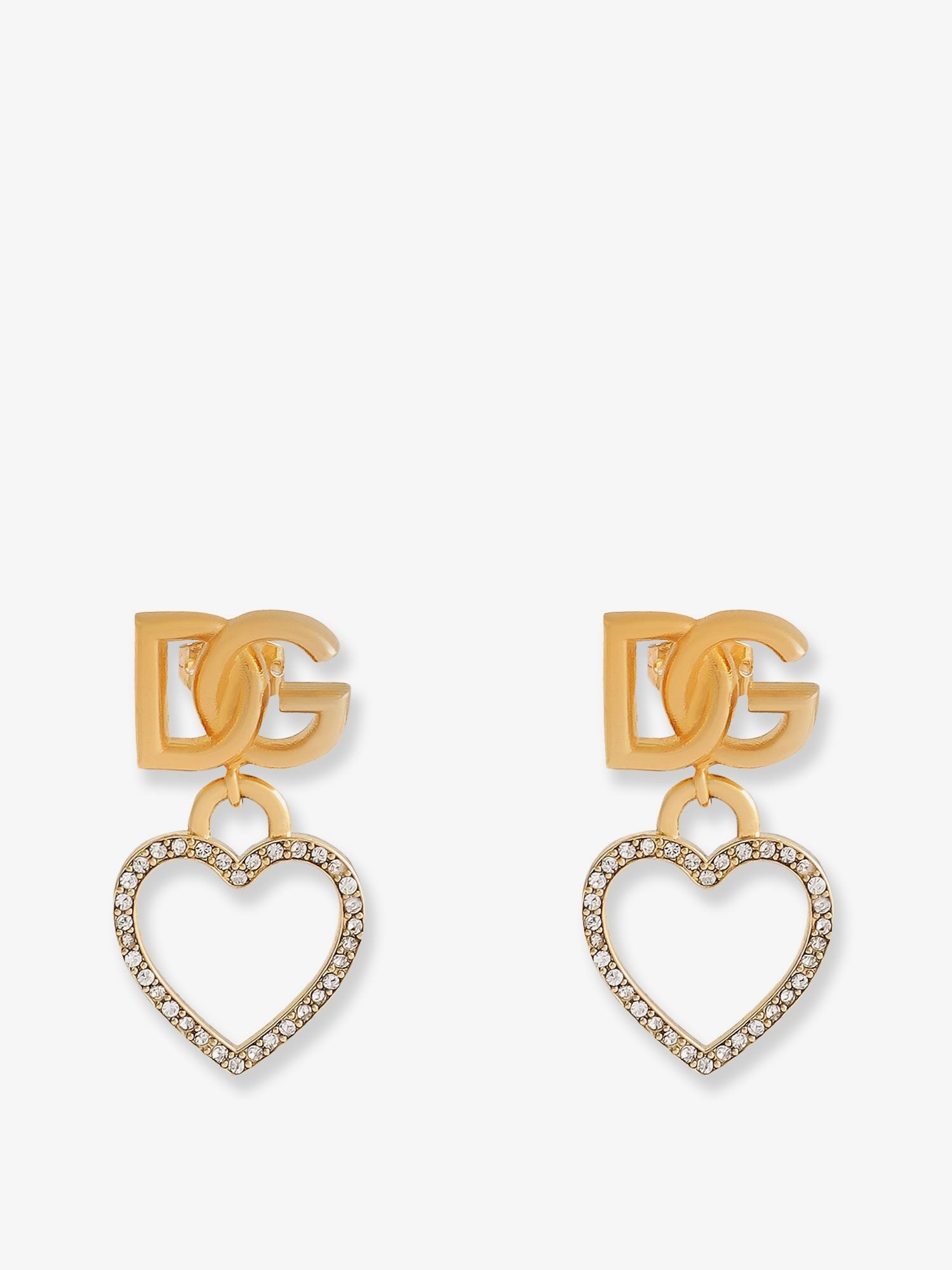 Dolce & Gabbana Meatl earrings with rhinestones
