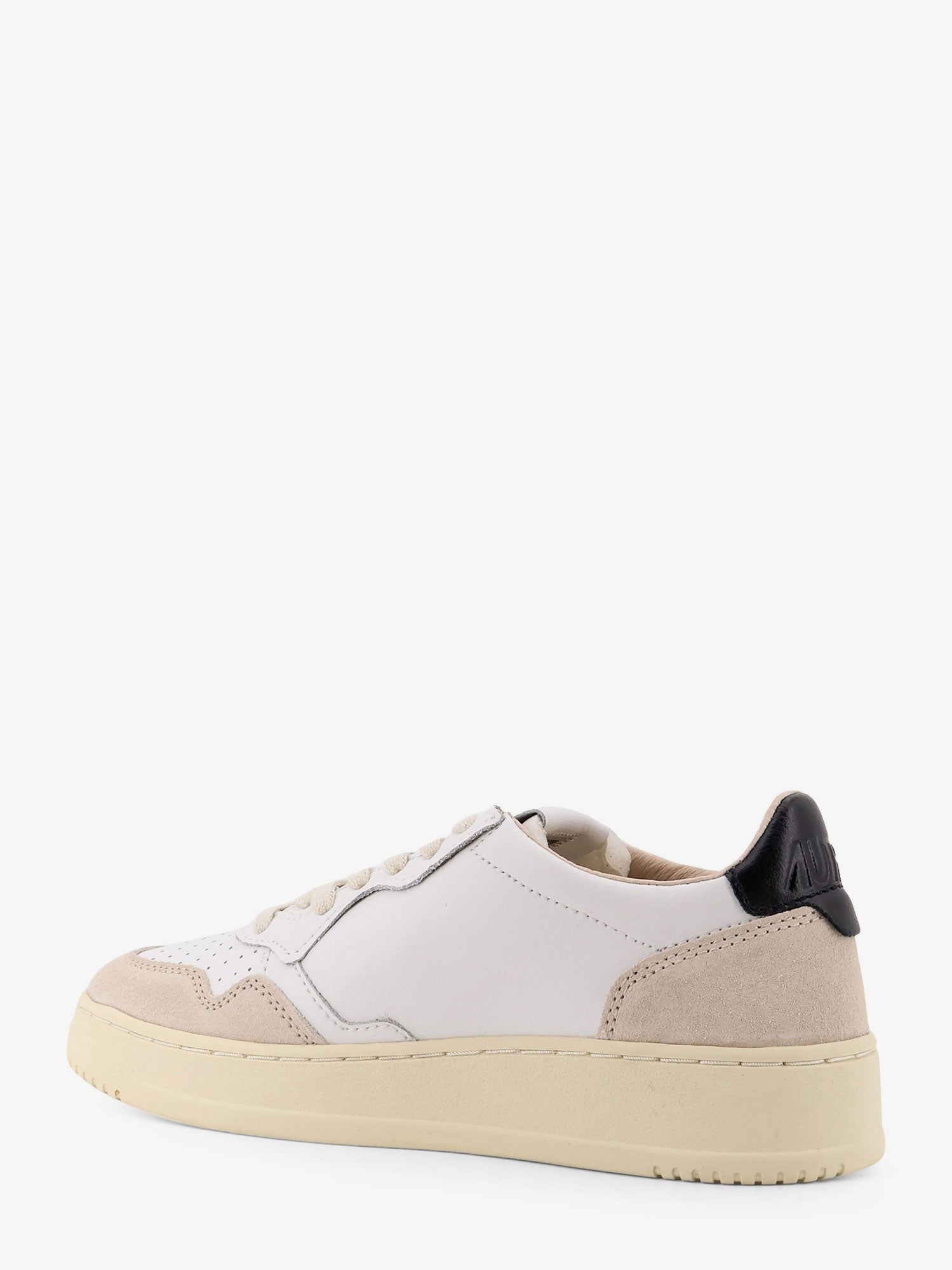 Autry Medalist Low leather low-top sneakers with suede inserts