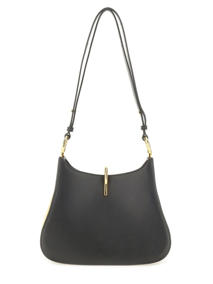 RABANNE MEDIUM LEATHER RING BAG