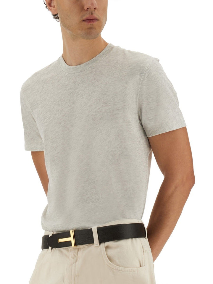 TOM FORD MELANGE COTTON BLEND T-SHIRT