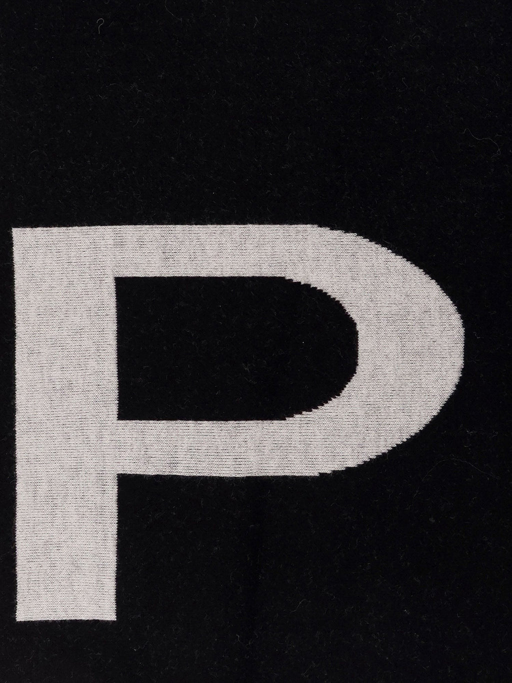 Pinko Merino wool scarf with printed logo