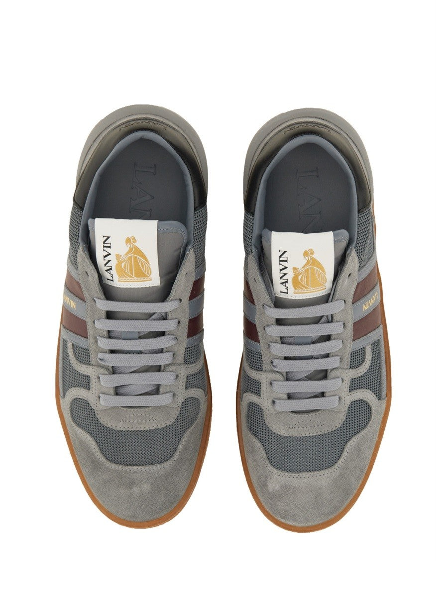 Lanvin MESH, SUEDE AND NAPPA LEATHER SNEAKER