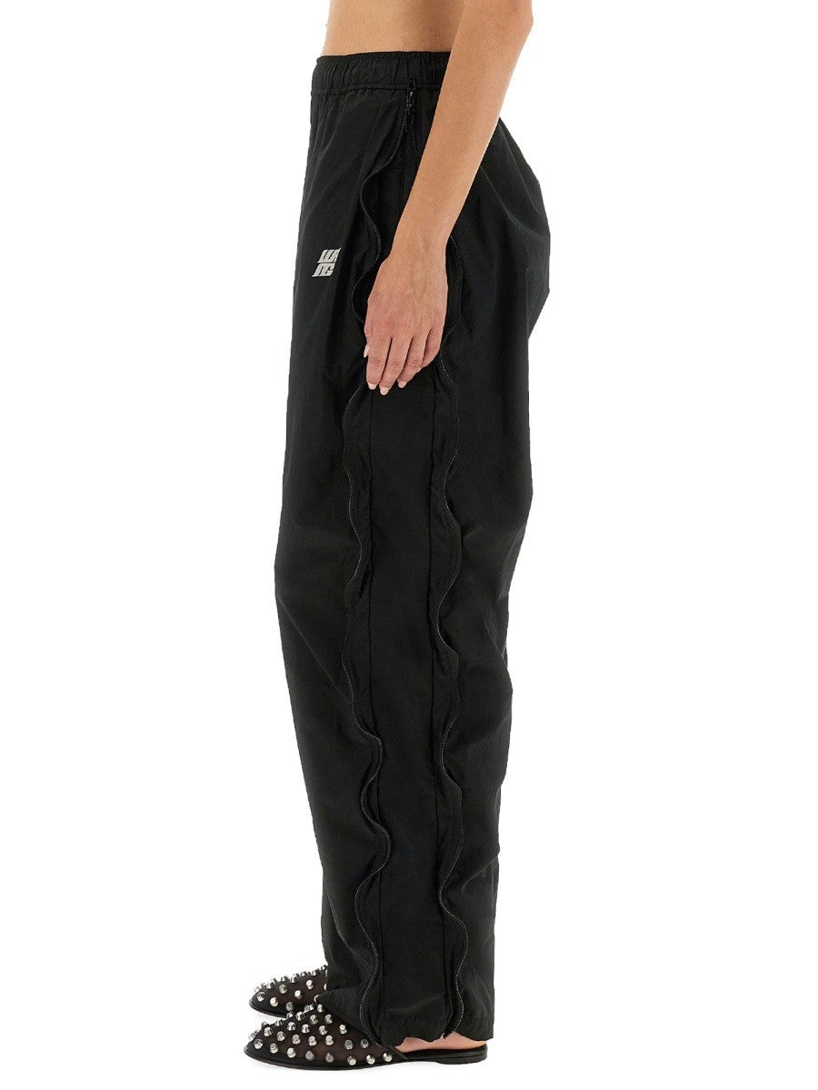 ALEXANDERWANG.T MID-RISE TRACK PANTS WITH ZIPPER