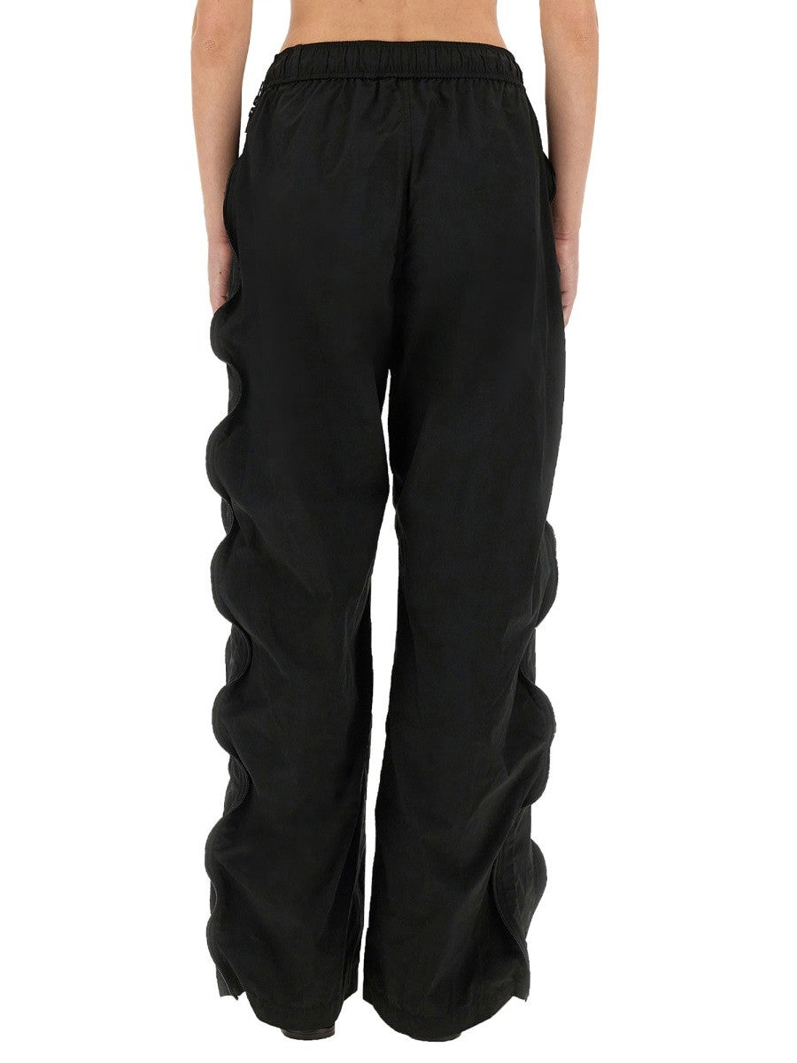 ALEXANDERWANG.T MID-RISE TRACK PANTS WITH ZIPPER
