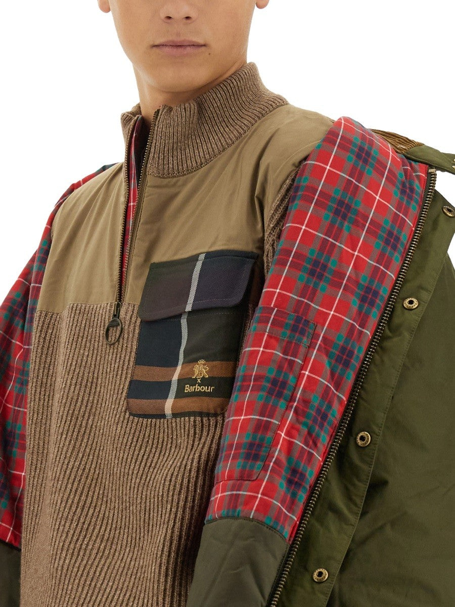 BARACUTA X BARBOUR "MILLER" JERSEY