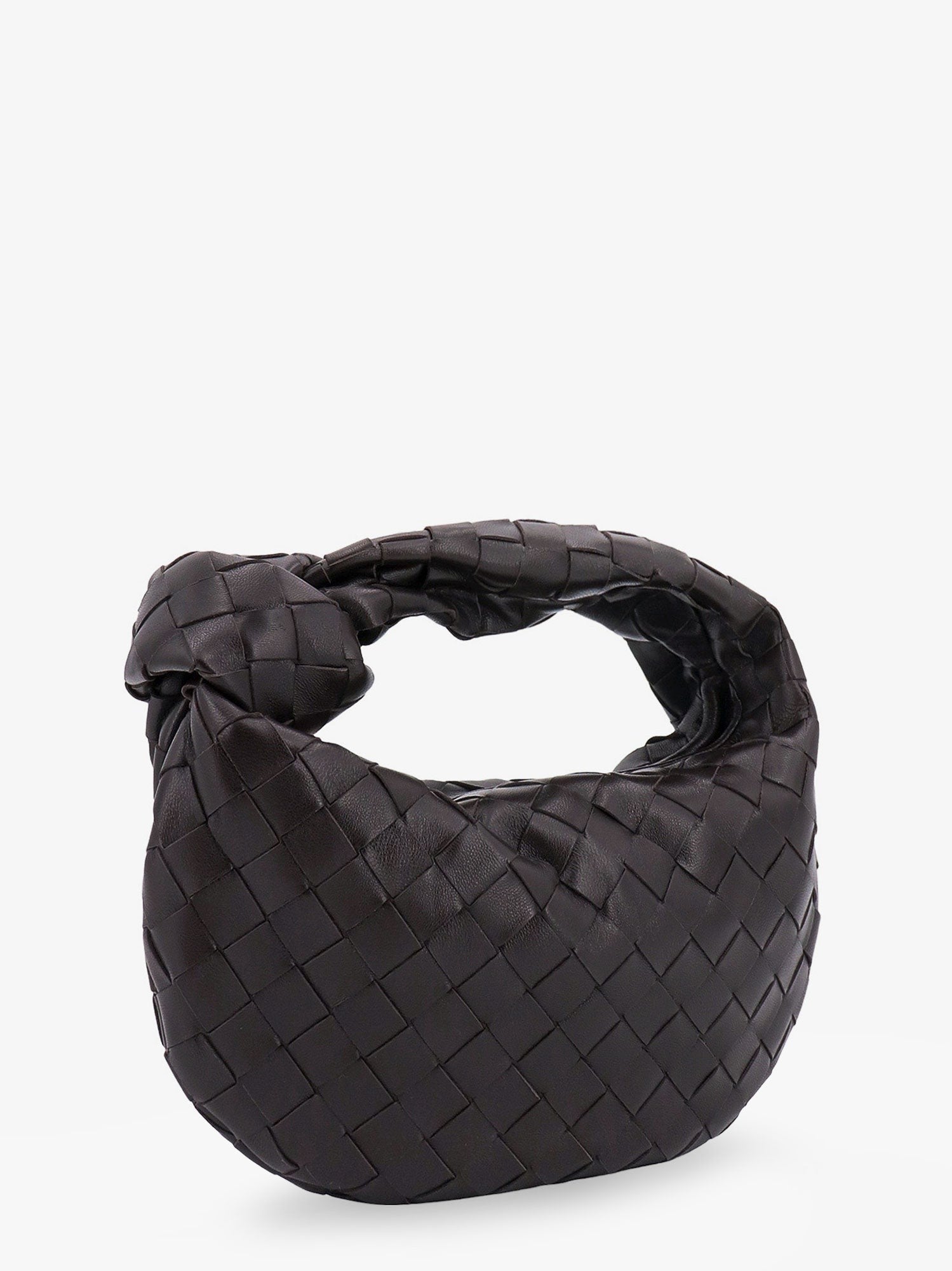 Bottega Veneta Mini jodie leather handbag with intrecciato motif