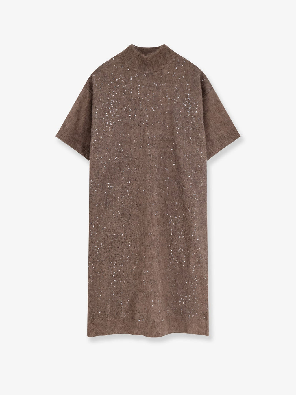 Brunello Cucinelli Mohair and virgin wool dress with sequins