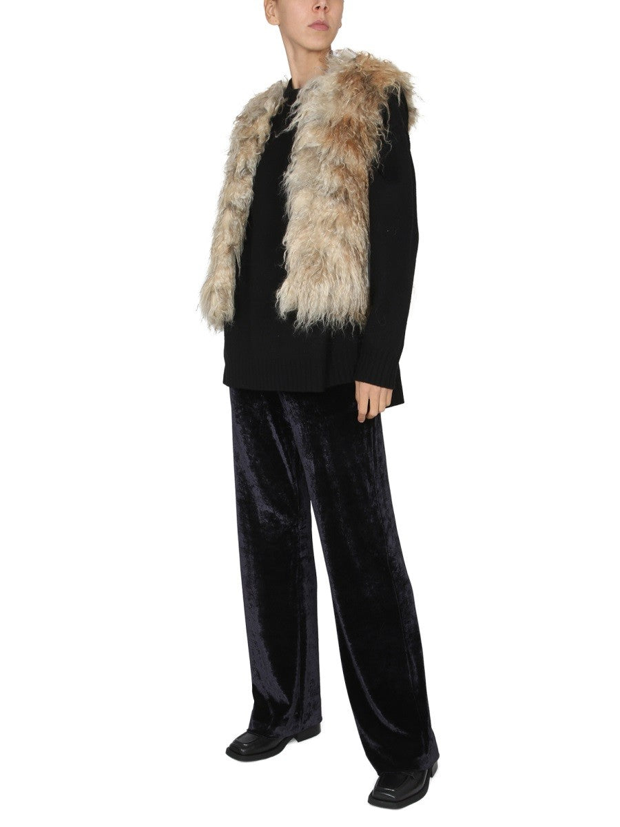 BECAGLI SINCE 1994 MOHAIR FUR VEST