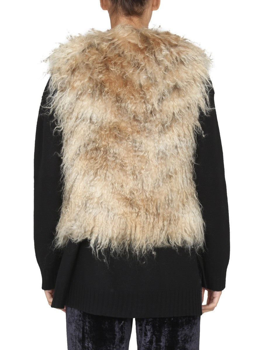 BECAGLI SINCE 1994 MOHAIR FUR VEST