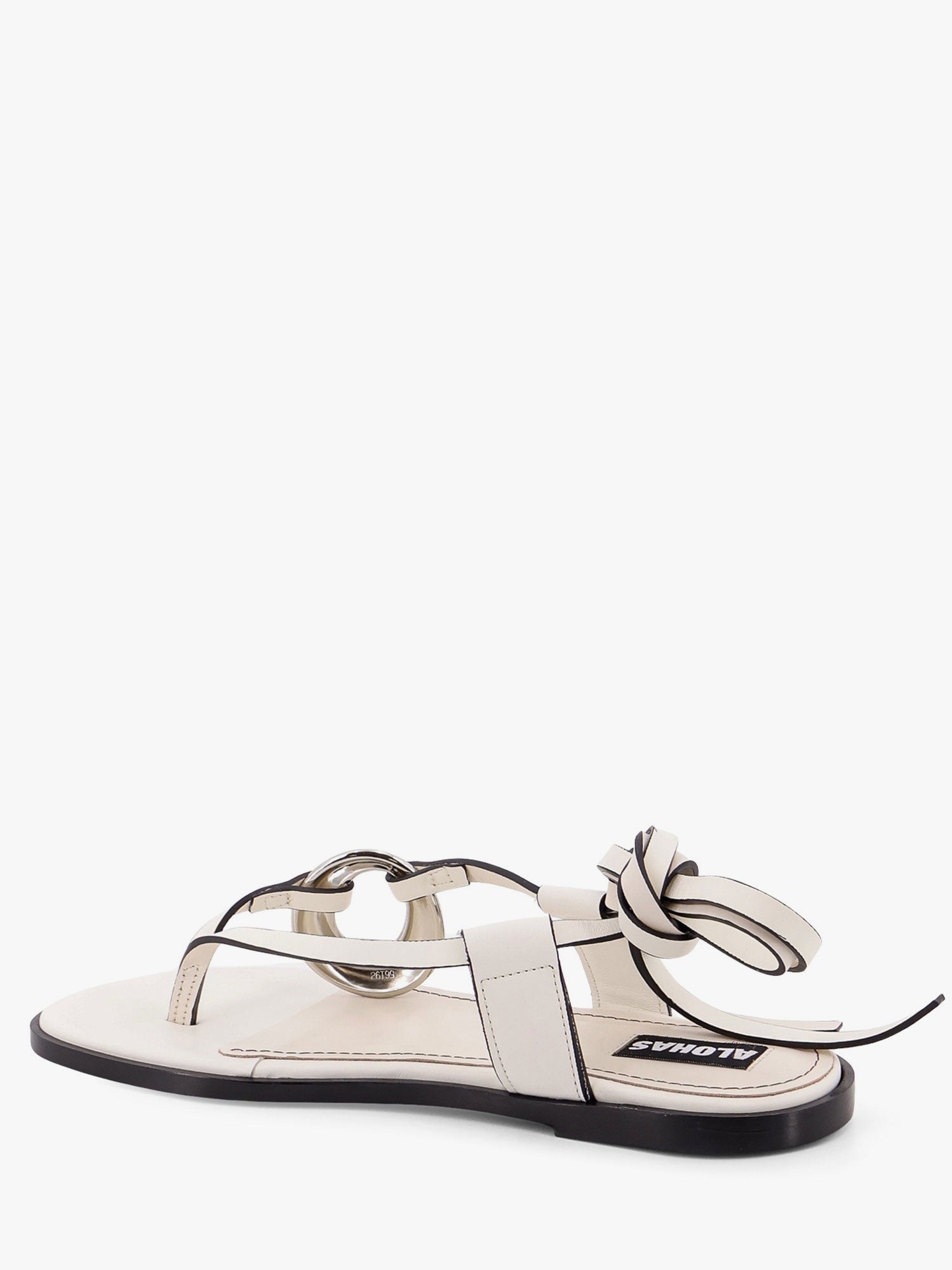 ALOHAS Morosia leather thong sandals with metal ring