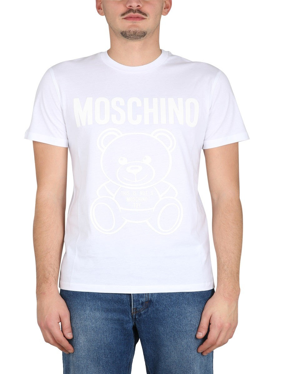 Moschino MOSCHINO TEDDY BEAR ORGANIC JERSEY T-SHIRT