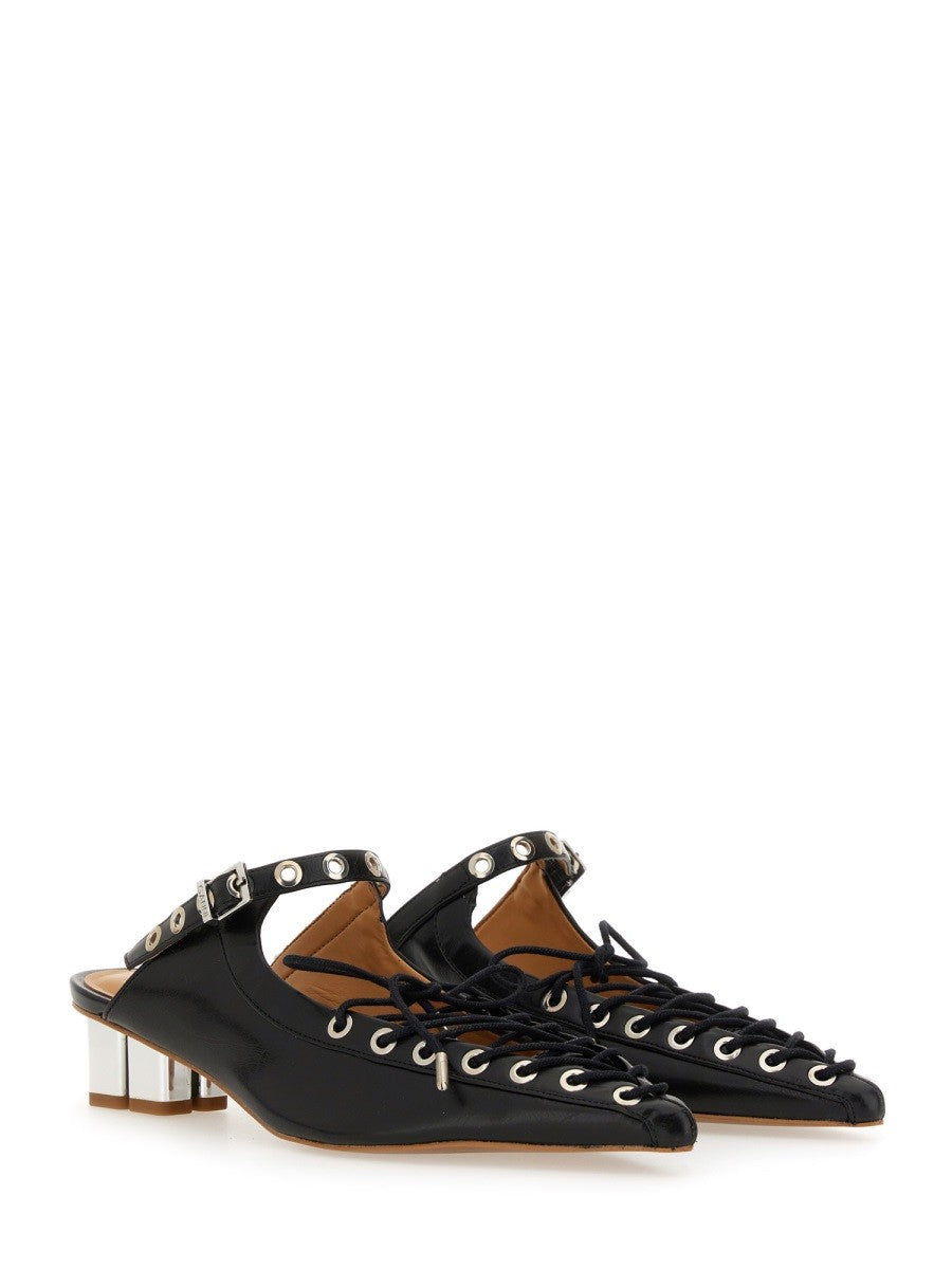 GANNI MULE LACE-UP