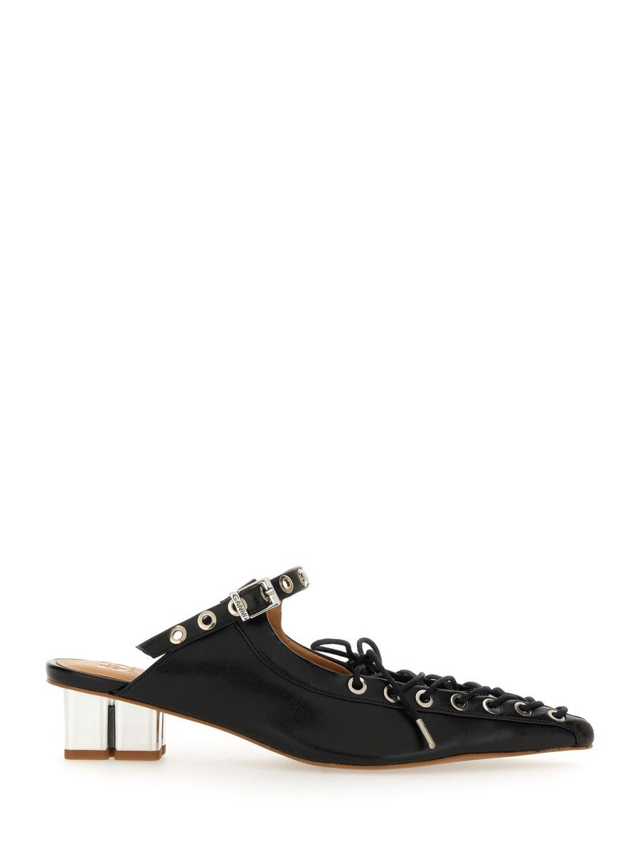 GANNI MULE LACE-UP