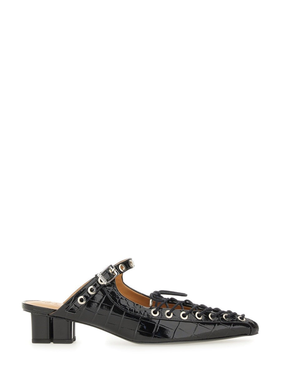 GANNI MULE LACE-UP