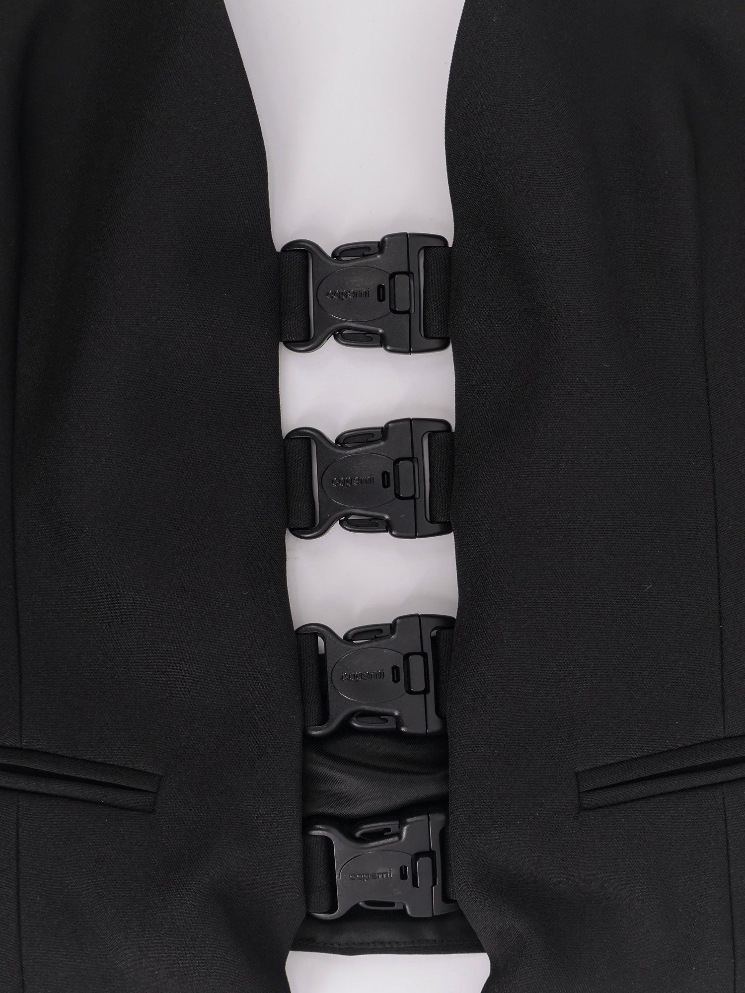 COPERNI Multi Bukle Waistcoat satin vest