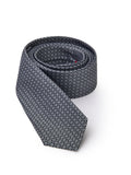 Jil Sander Dark Grey Silk 7cm Tie
