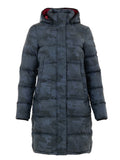 Moose Knuckles Long Padded Down Jacket in Grey