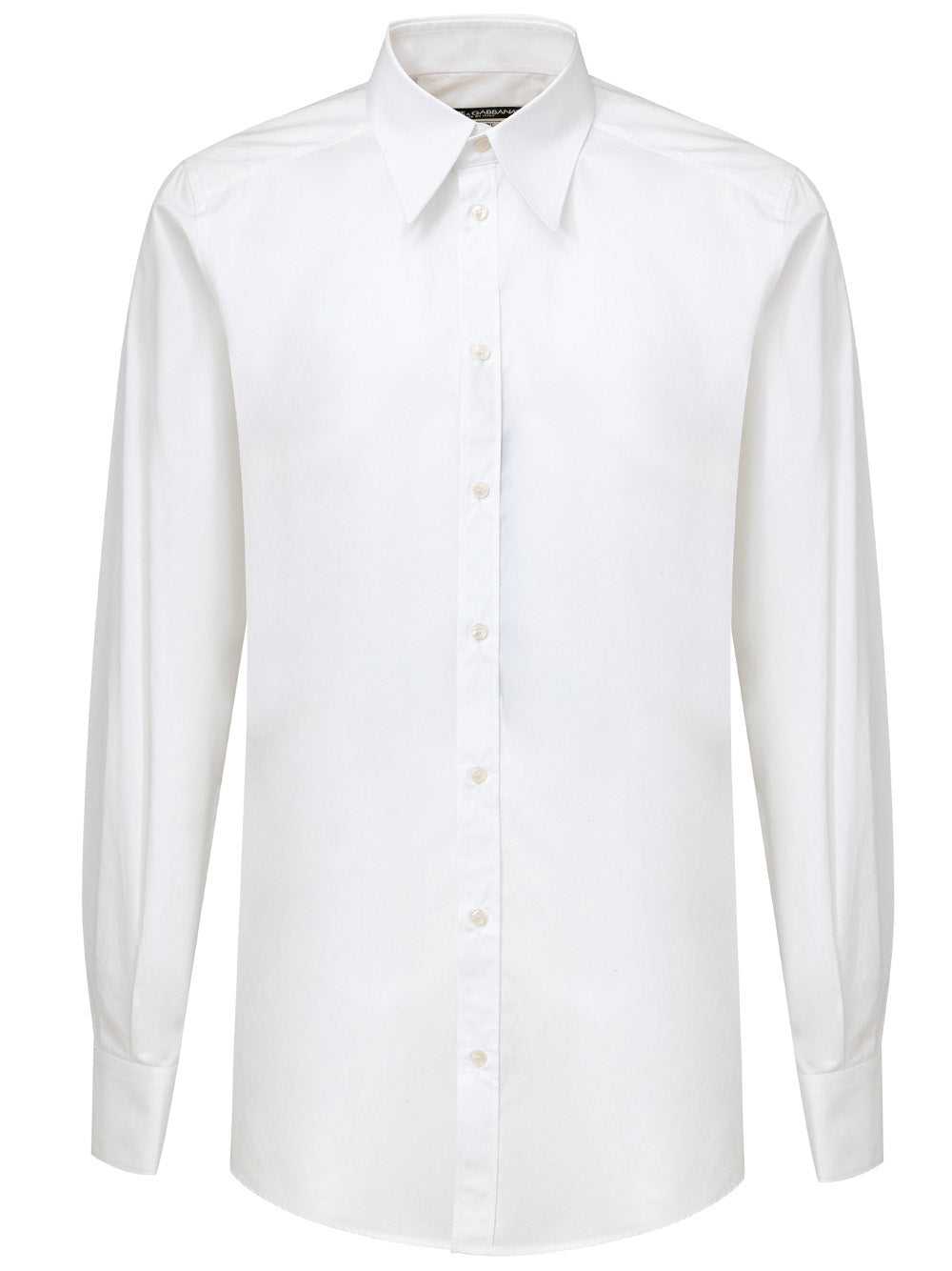 Dolce & Gabbana White Martini Shirt – Regular Fit – Siebentaschen