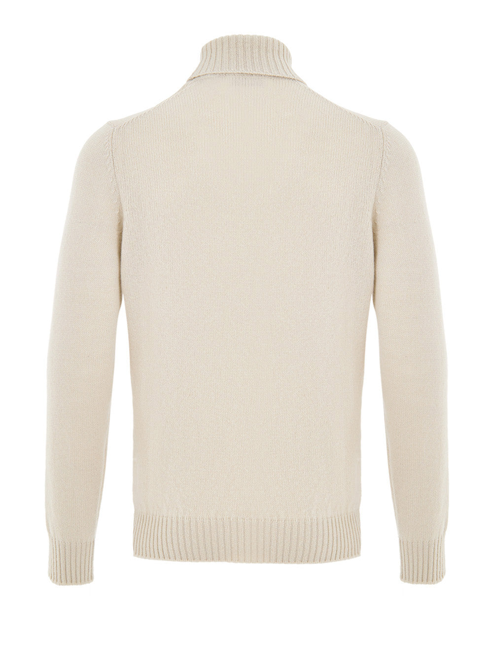 Beige Gran Sasso Wool Turtleneck Sweater