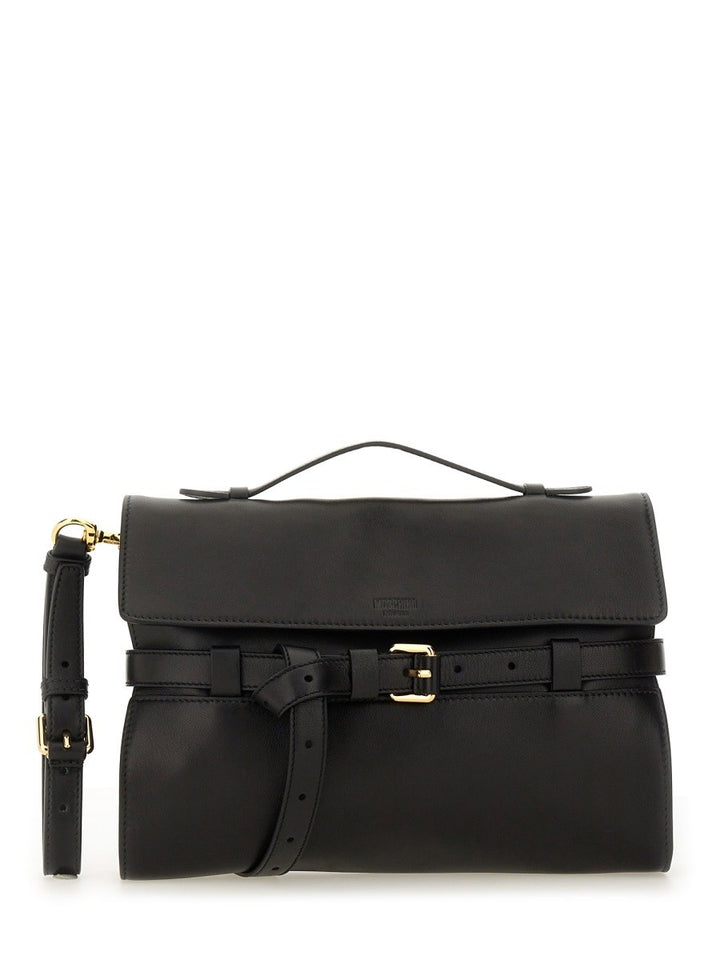 Moschino NAPPA LEATHER "TIE ME" CLUTCH