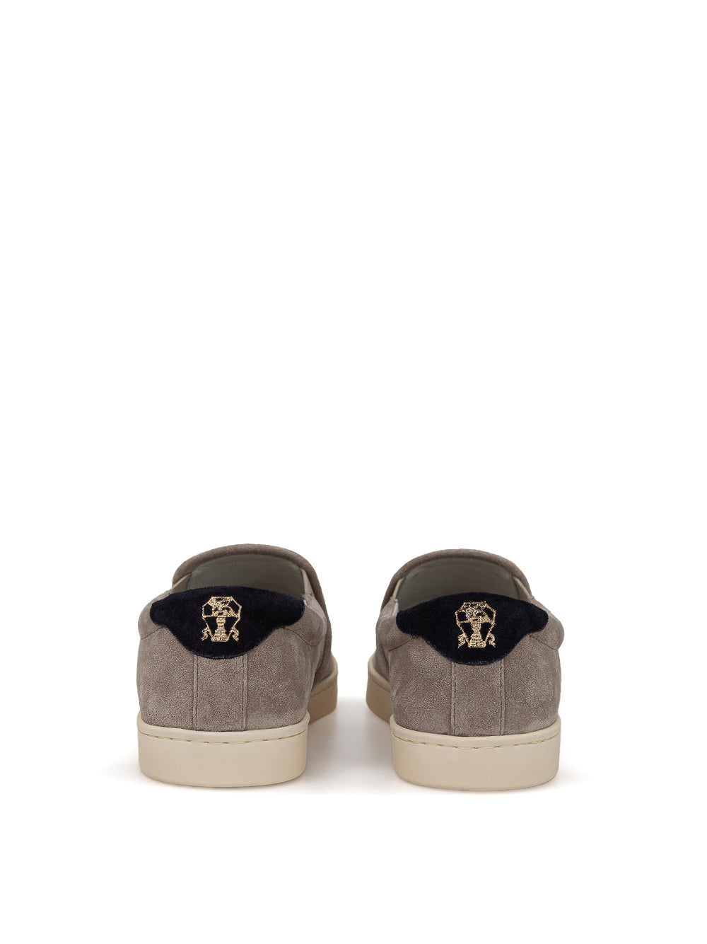 Brunello Cucinelli Suede Tortora Slip On