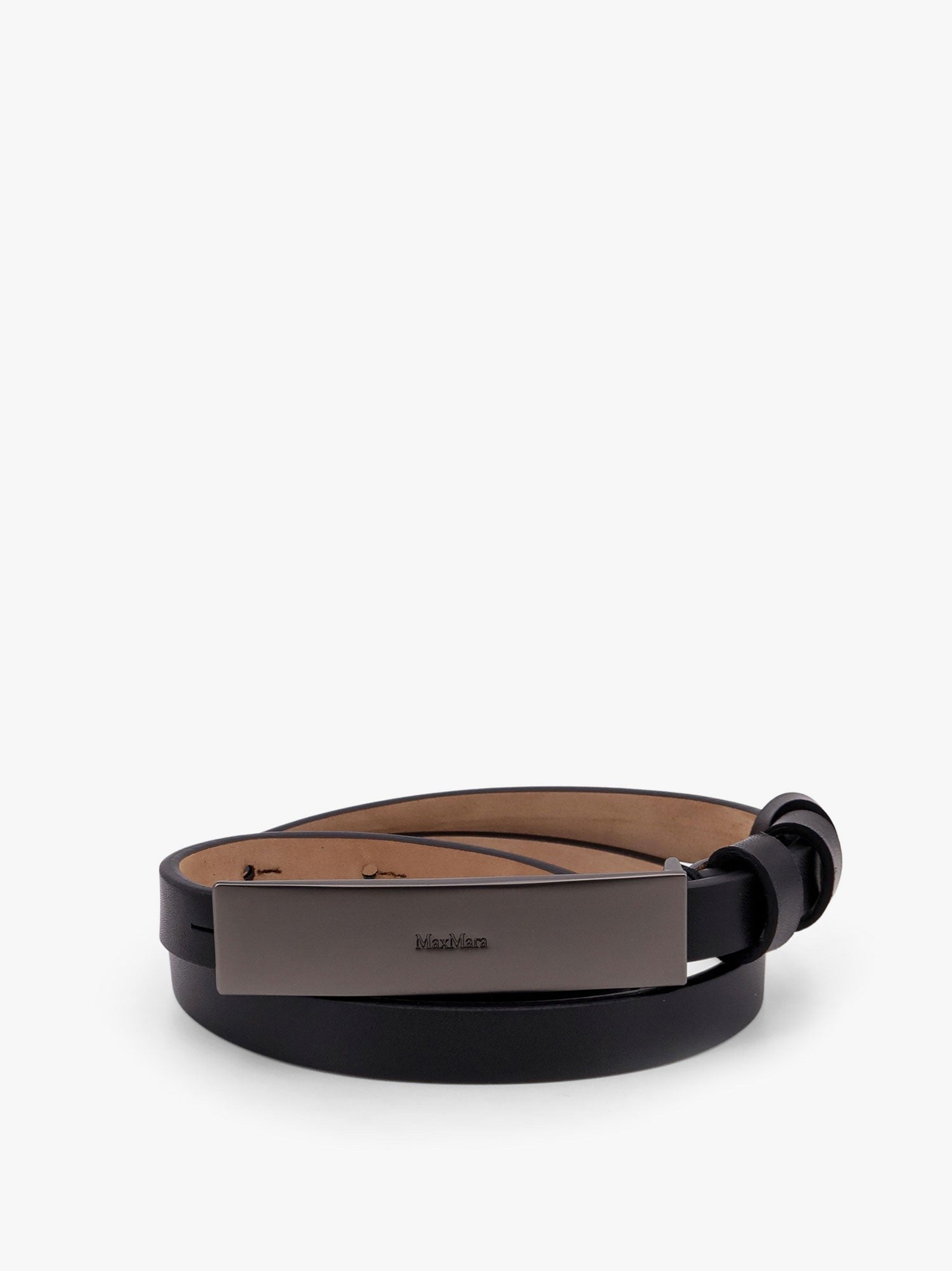 Max Mara New plate 15 max mara sfilata leather belt