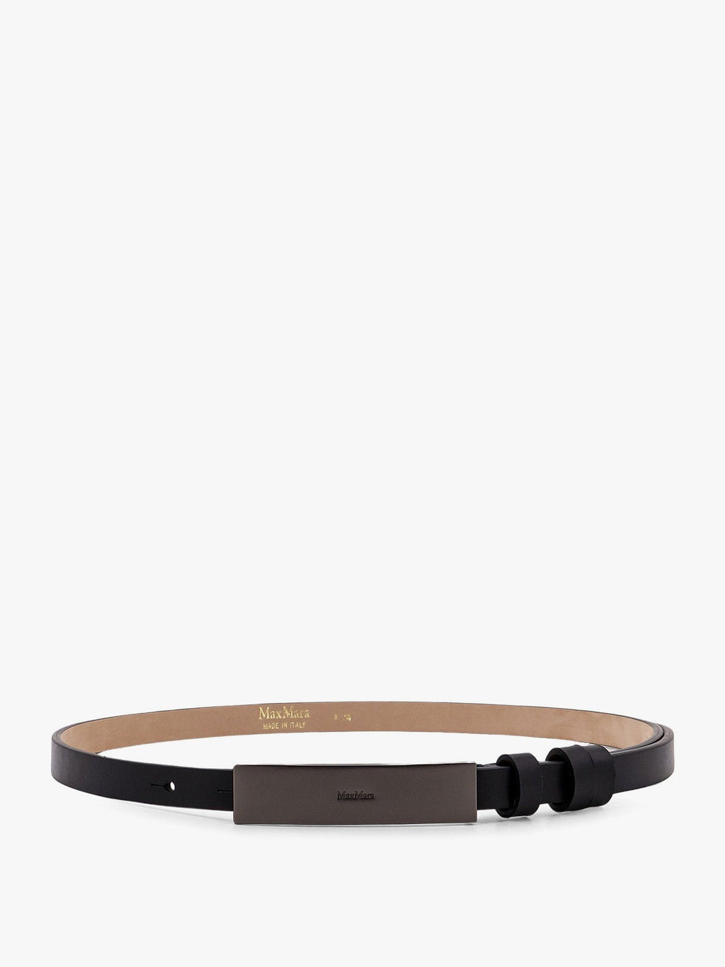 Max Mara New plate 15 max mara sfilata leather belt