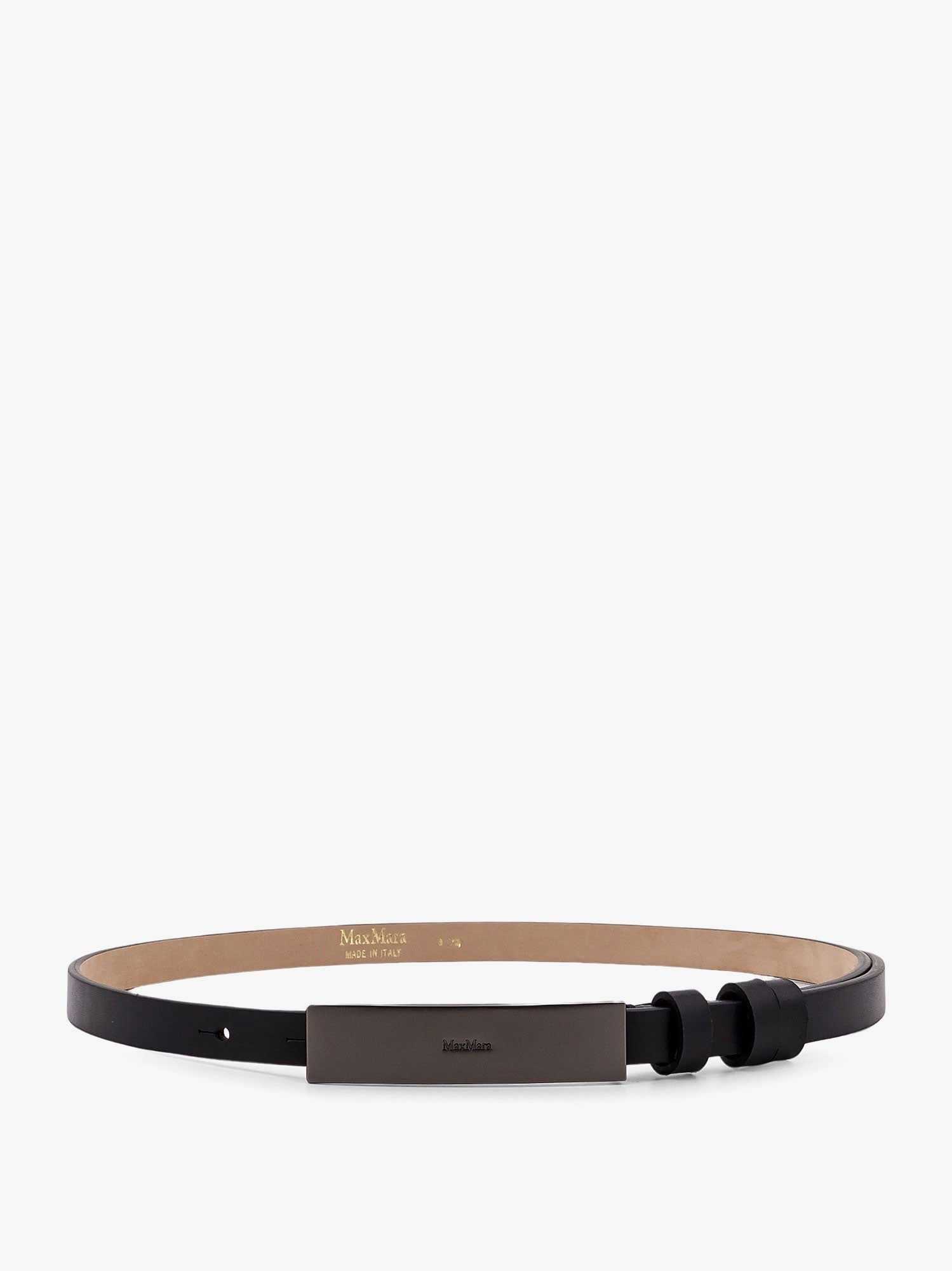 Max Mara New plate 15 max mara sfilata leather belt