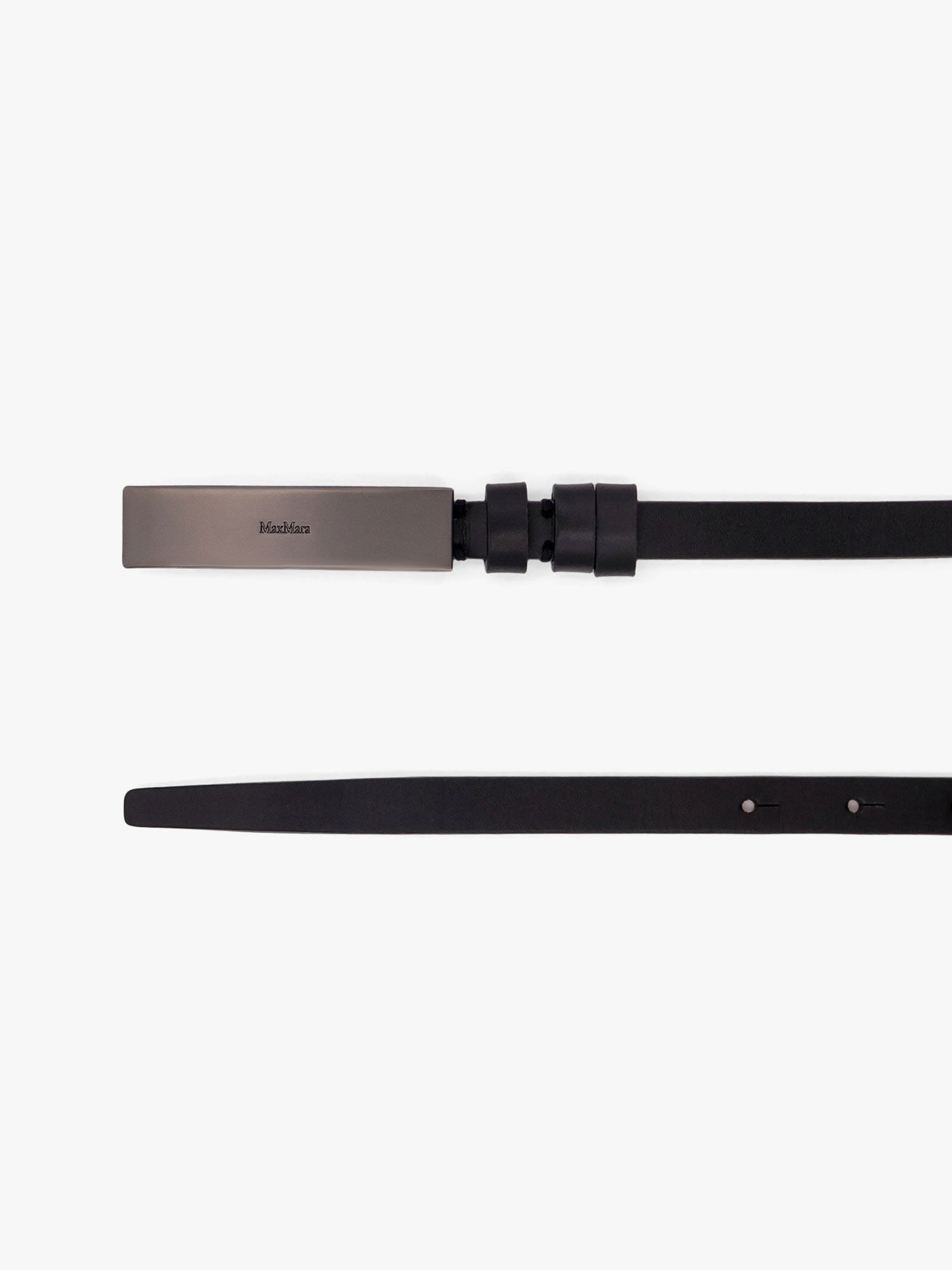 Max Mara New plate 15 max mara sfilata leather belt