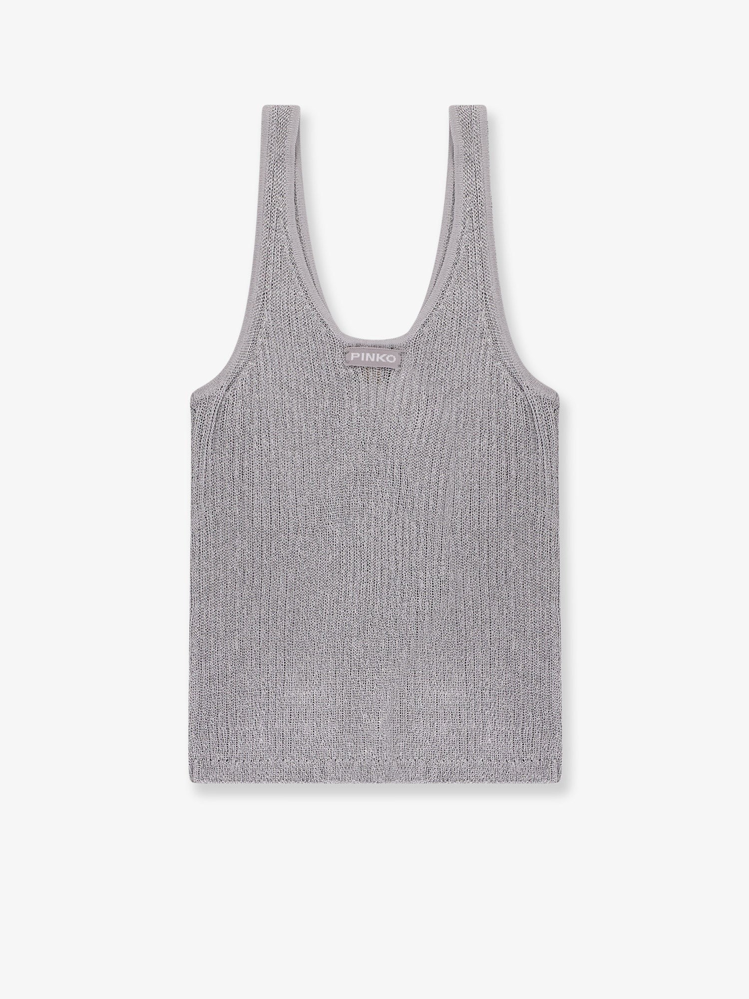 Pinko Noha viscose and metallized fibre tank top