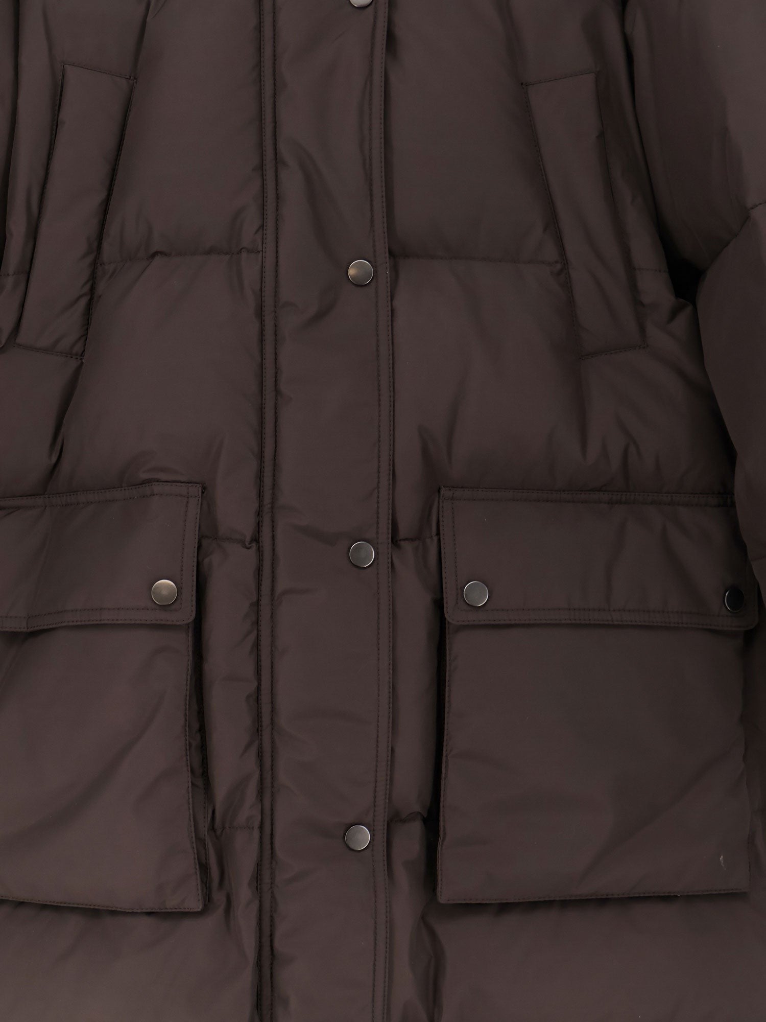 Brunello Cucinelli Nylon and cotton long down jacket