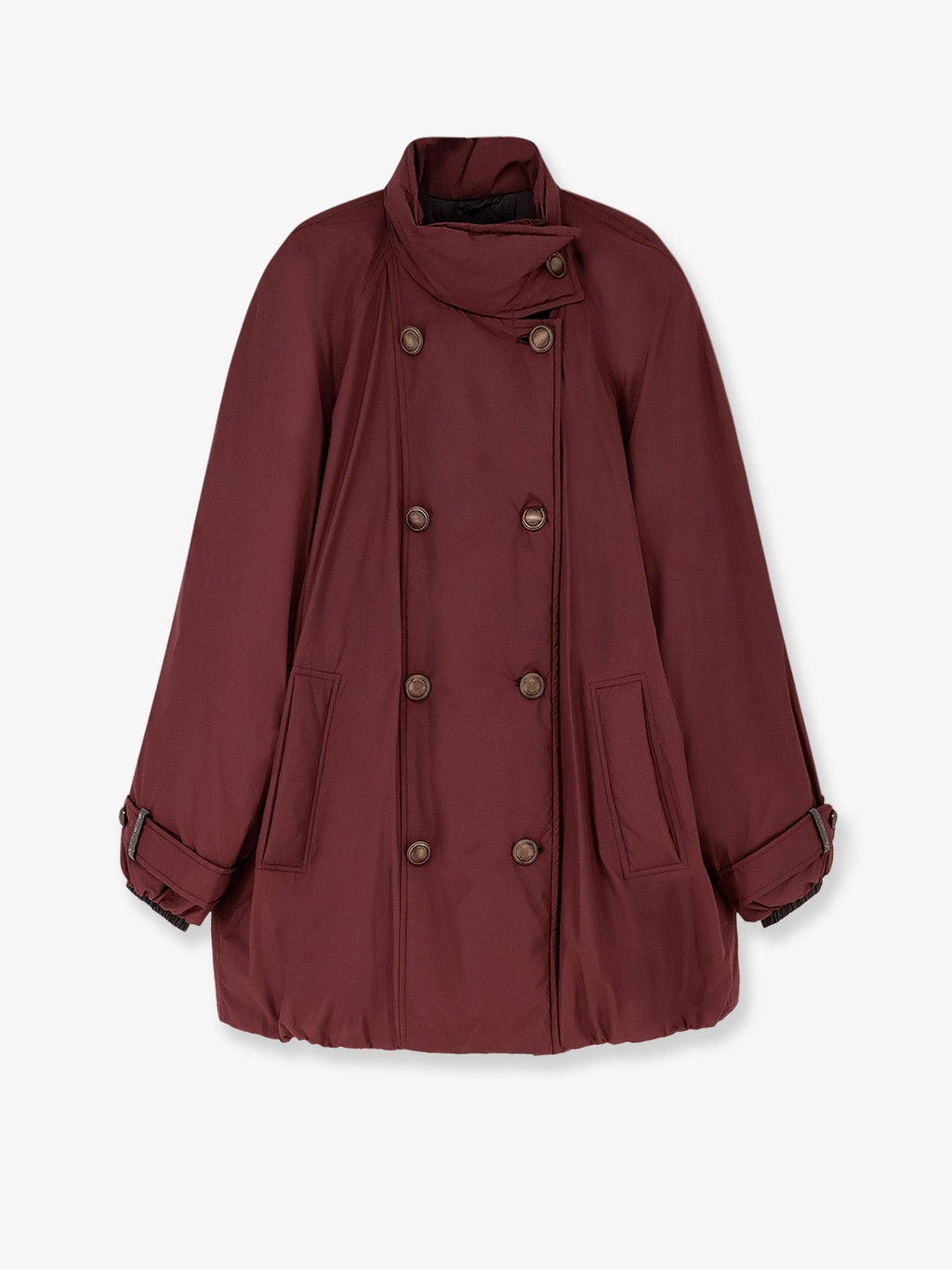 Brunello Cucinelli Nylon and cotton long jacket