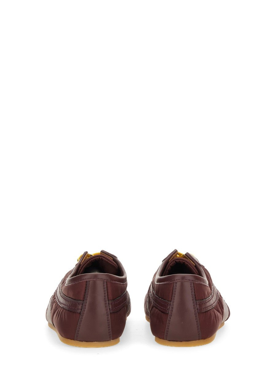 Dries Van Noten NYLON AND NAPPA LEATHER SNEAKER