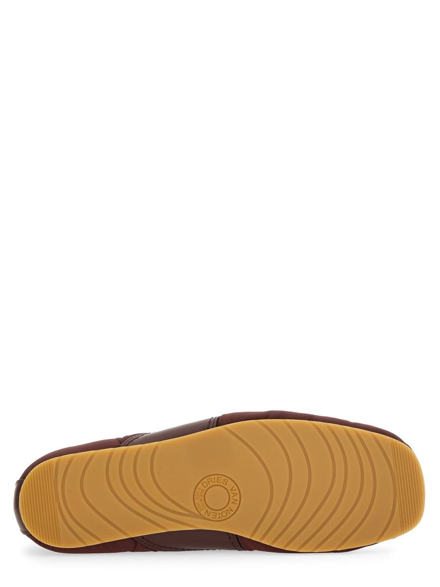 Dries Van Noten NYLON AND NAPPA LEATHER SNEAKER