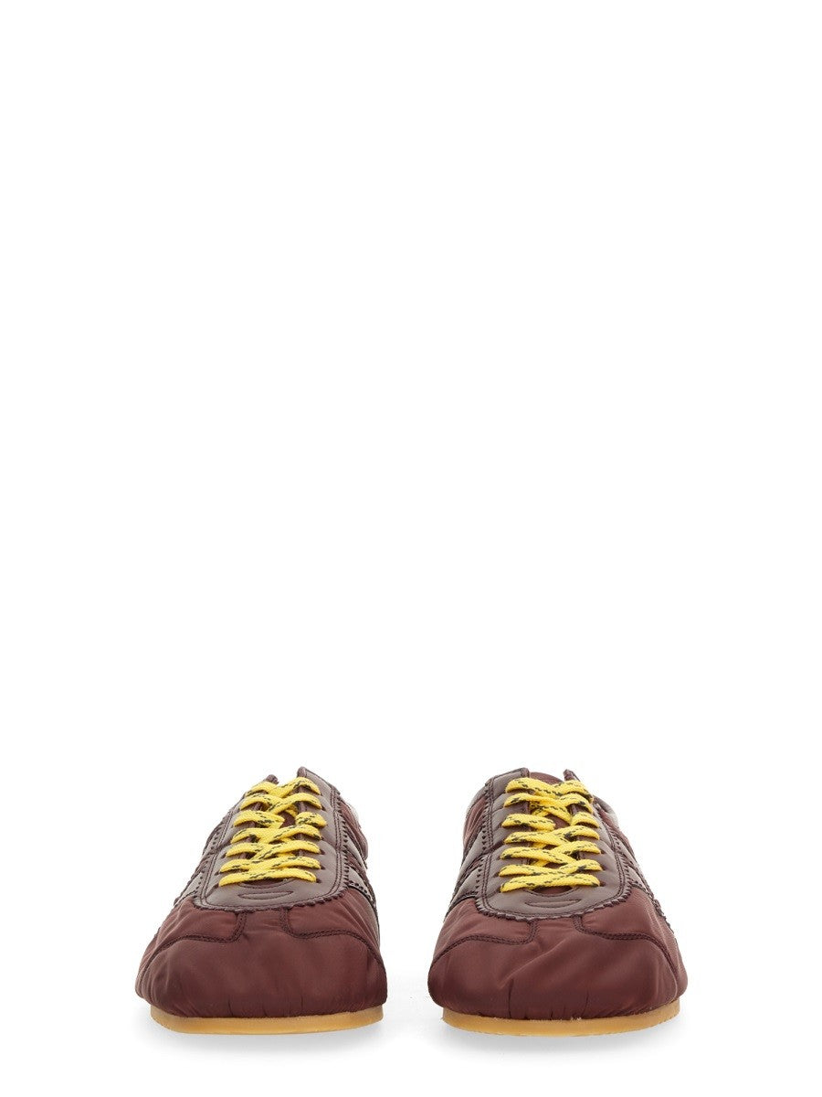 Dries Van Noten NYLON AND NAPPA LEATHER SNEAKER