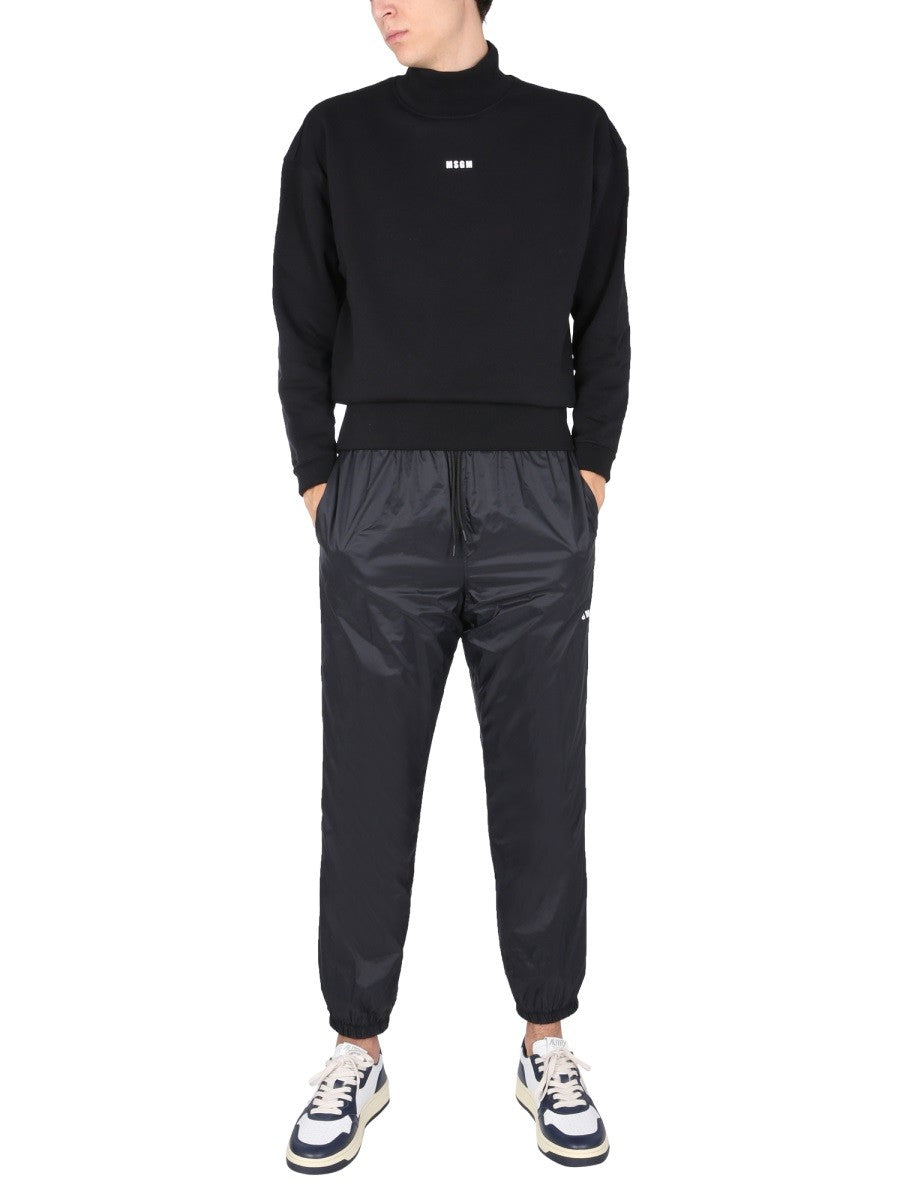 msgm NYLON JOGGING PANTS