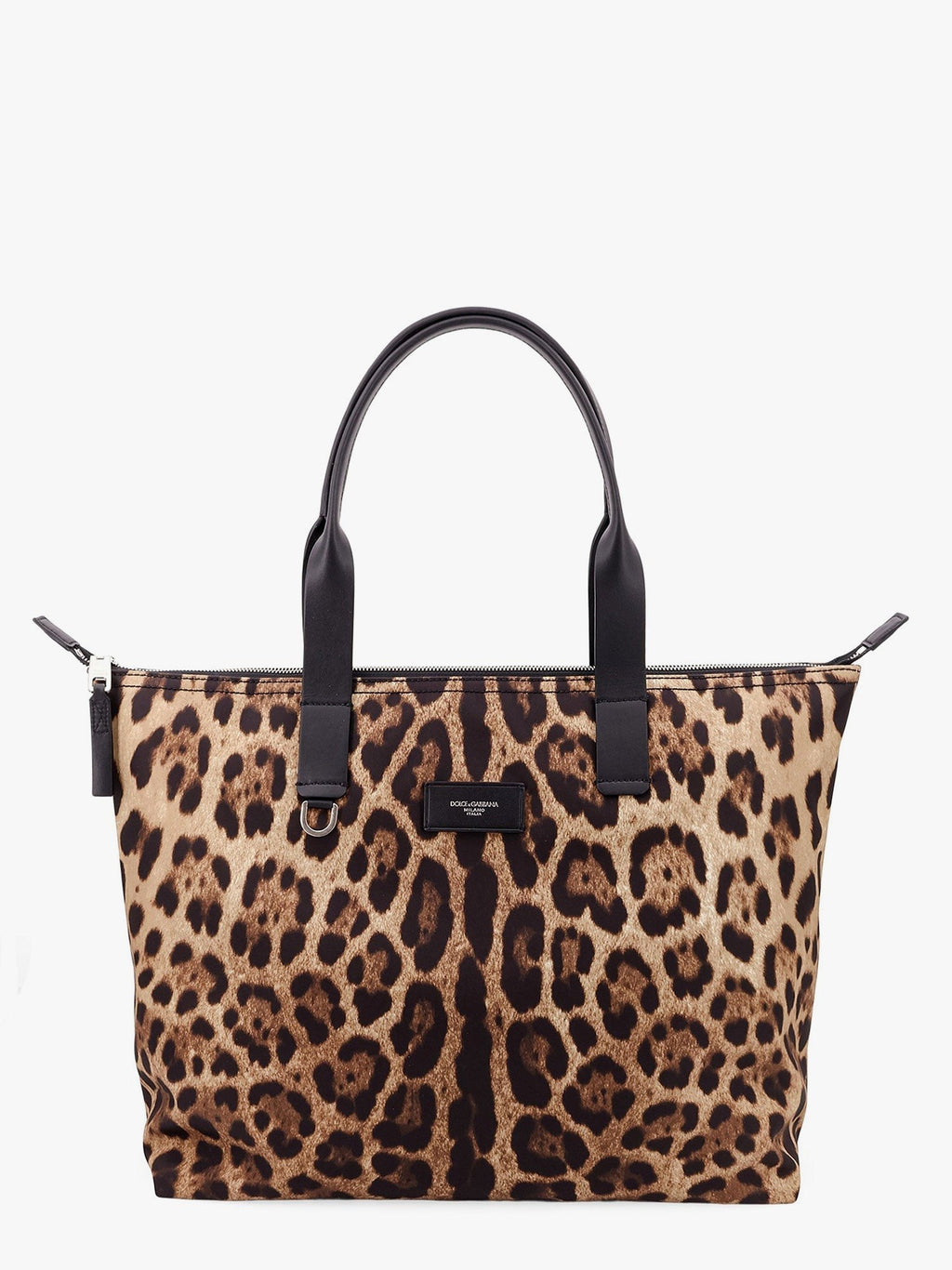 Dolce & Gabbana Nylon shoulder bag with animalier print