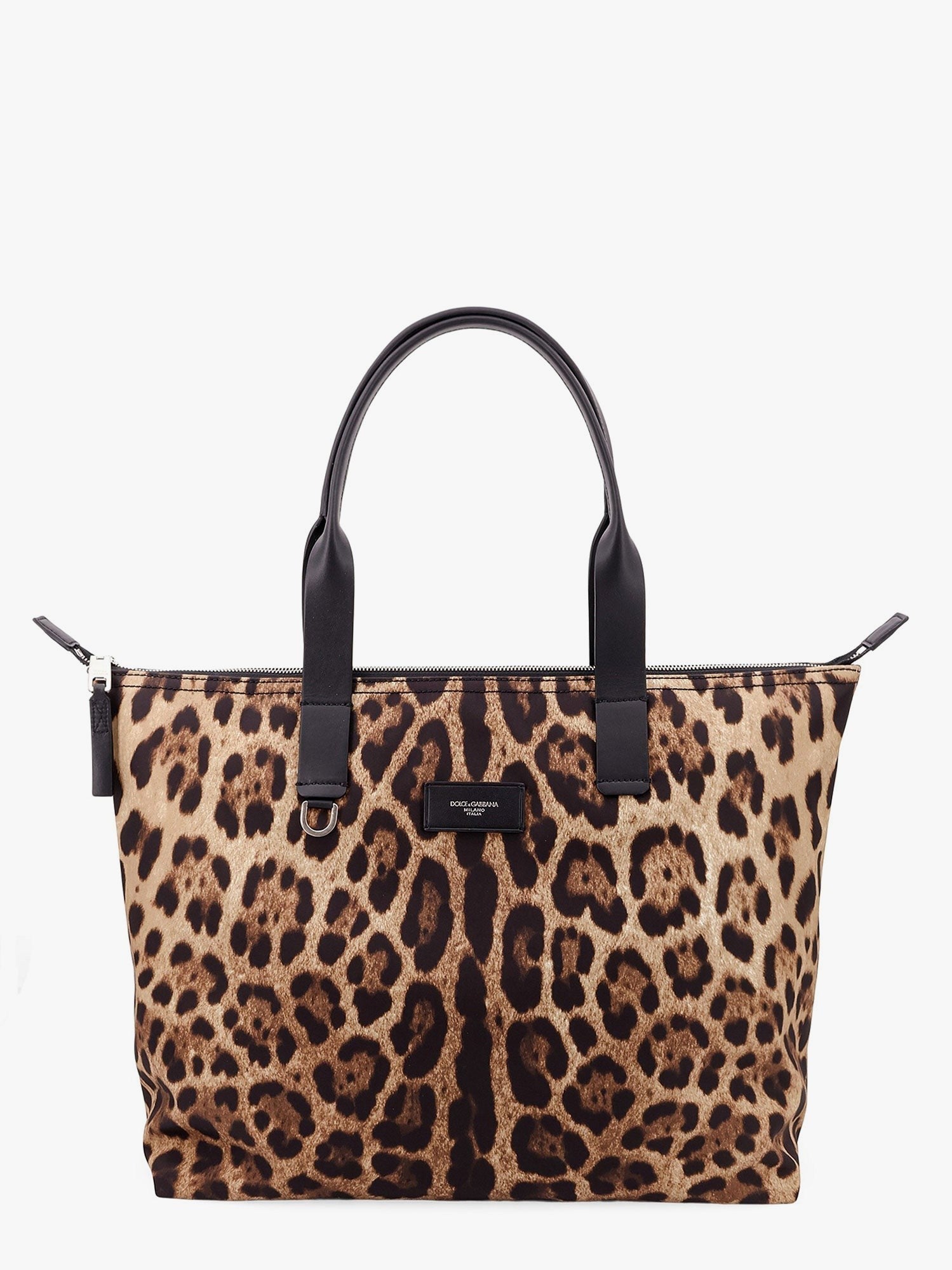 Dolce & Gabbana Nylon shoulder bag with animalier print